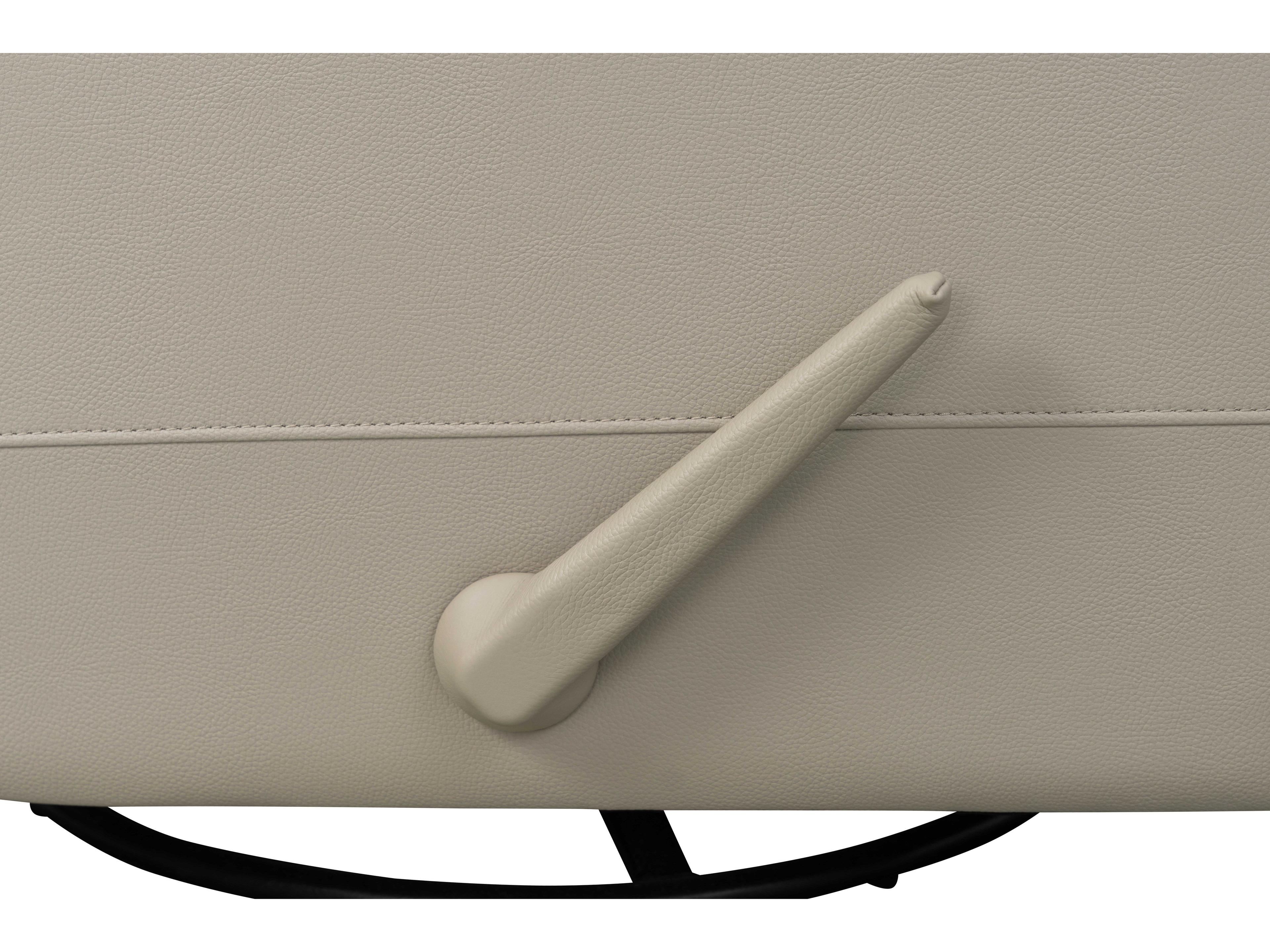 Barcalounger Modern Expressions Nick Gable Dove Tan Faux Leather Recliner