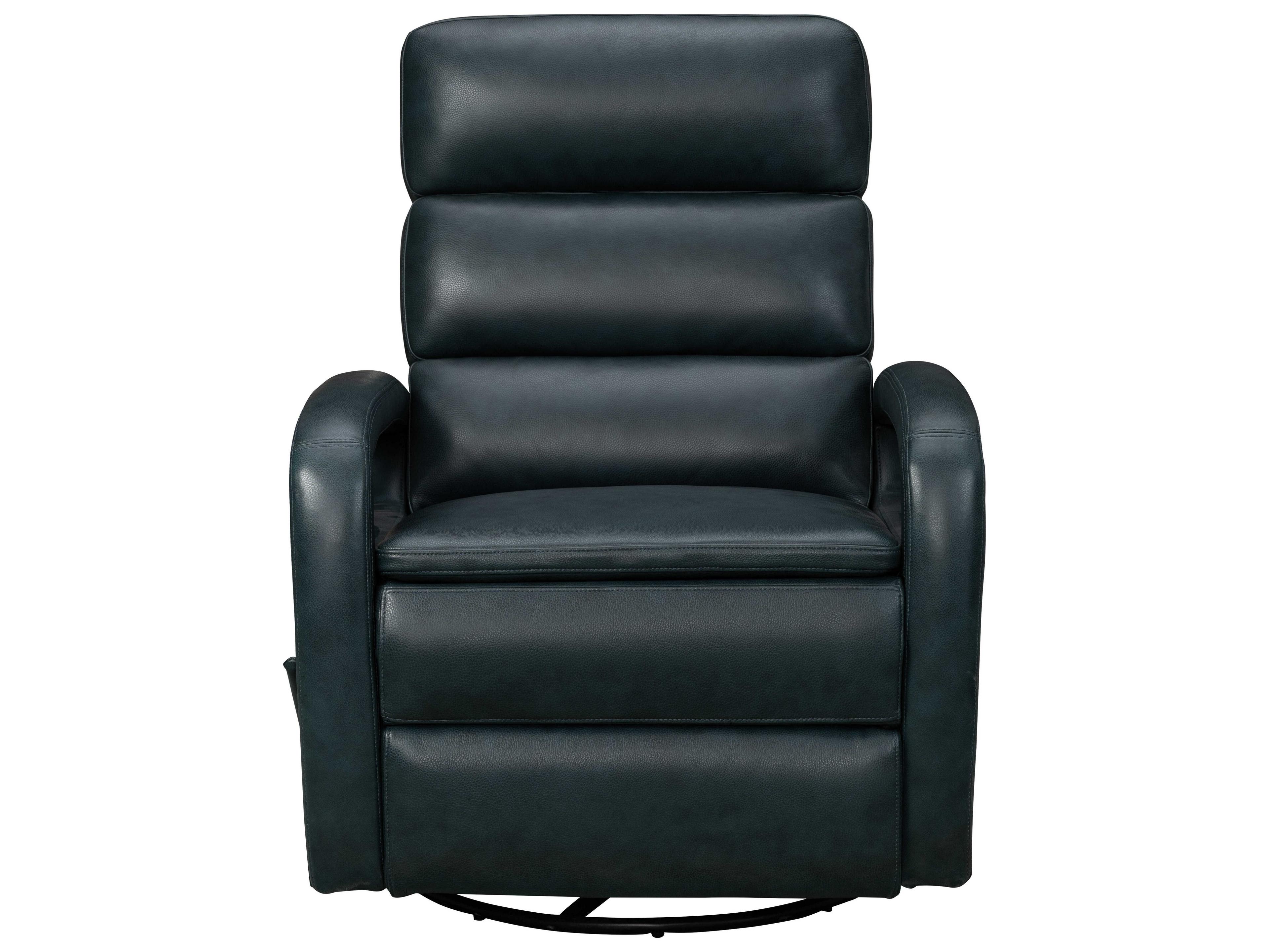 Barcalounger Modern Expressions Nick Ryegate Sapphire Blue Faux Leather Recliner
