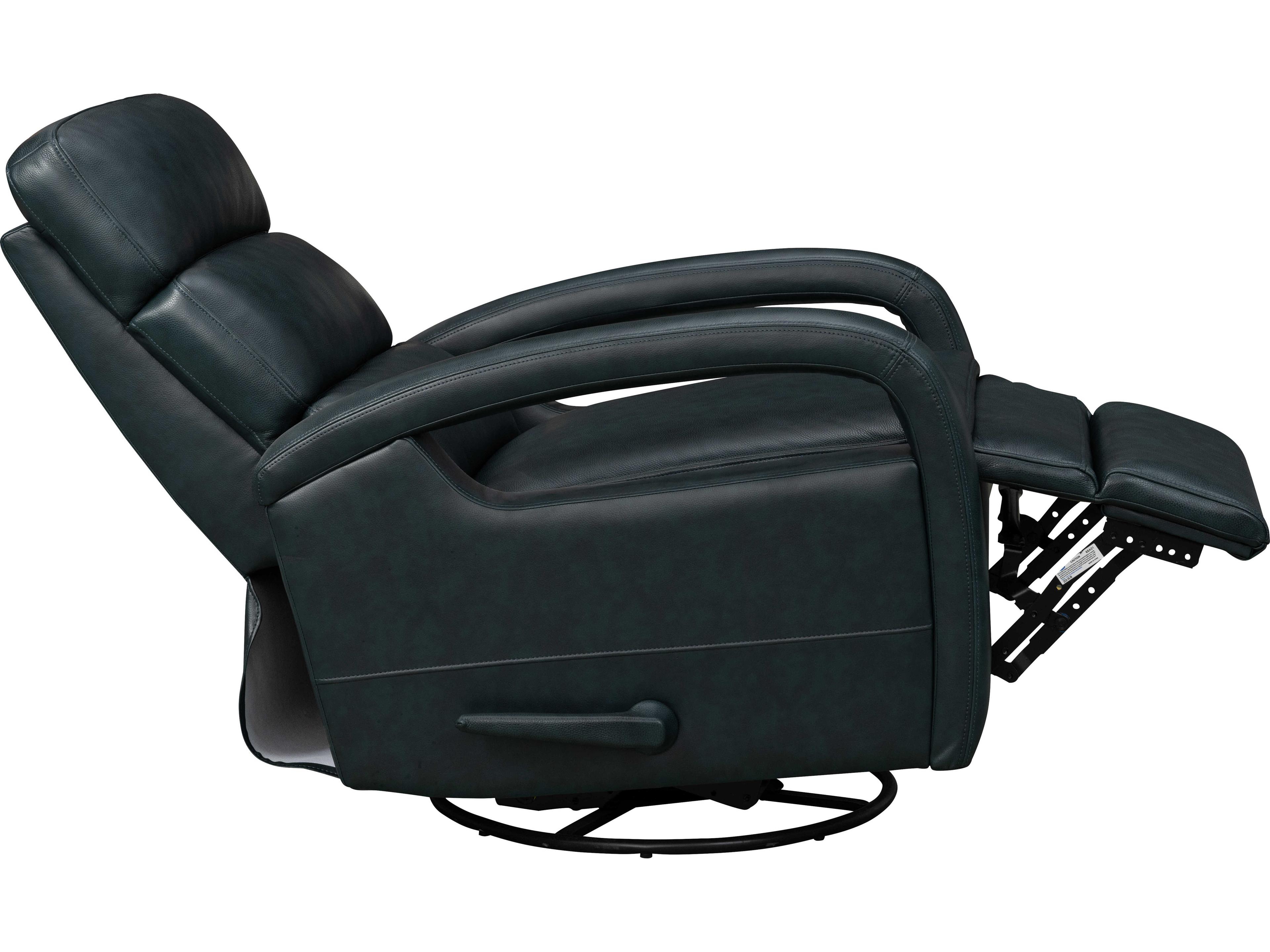 Barcalounger Modern Expressions Nick Ryegate Sapphire Blue Faux Leather Recliner