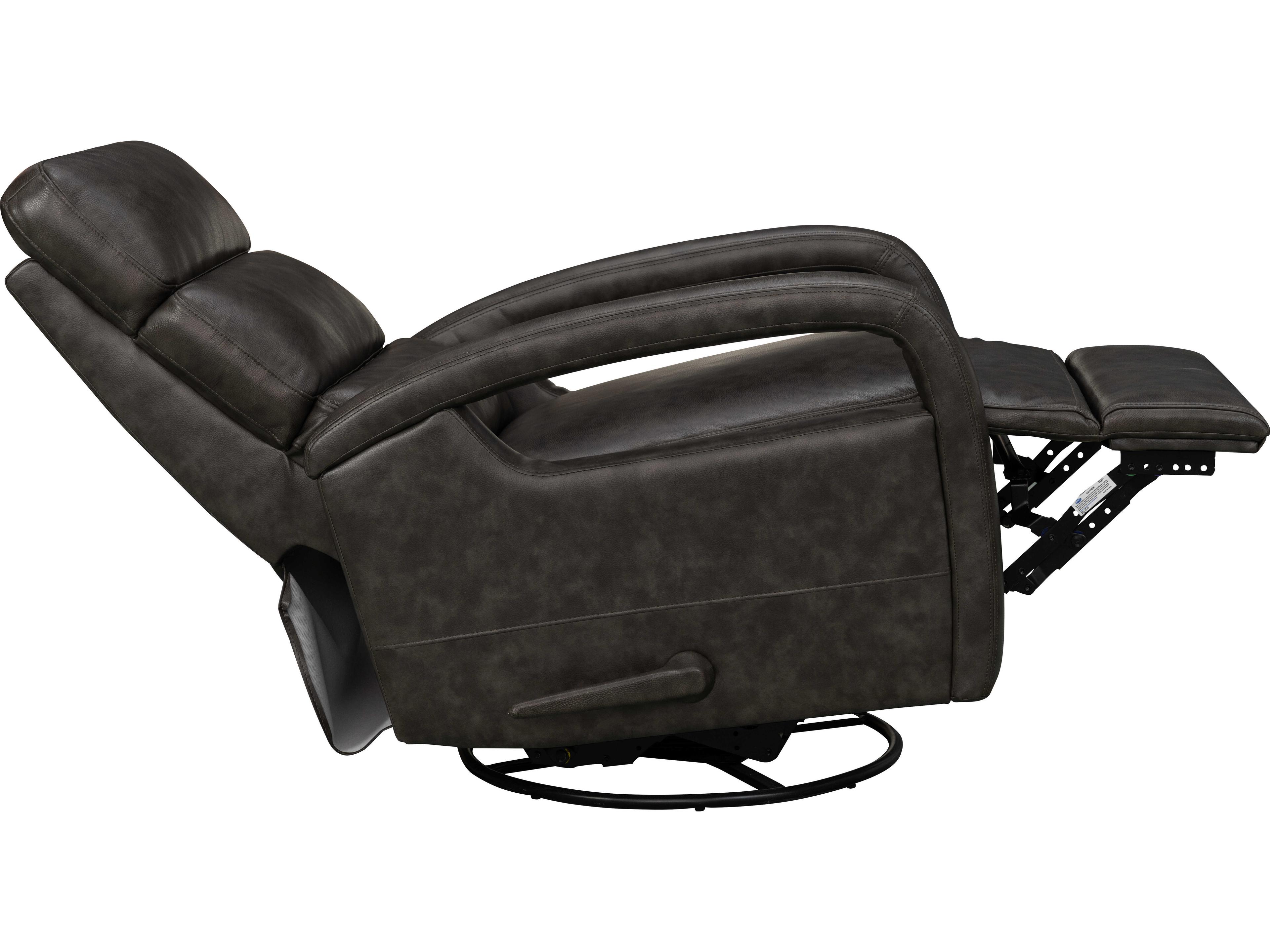 Barcalounger Modern Expressions Nick Ryegate Gray Faux Leather Recliner