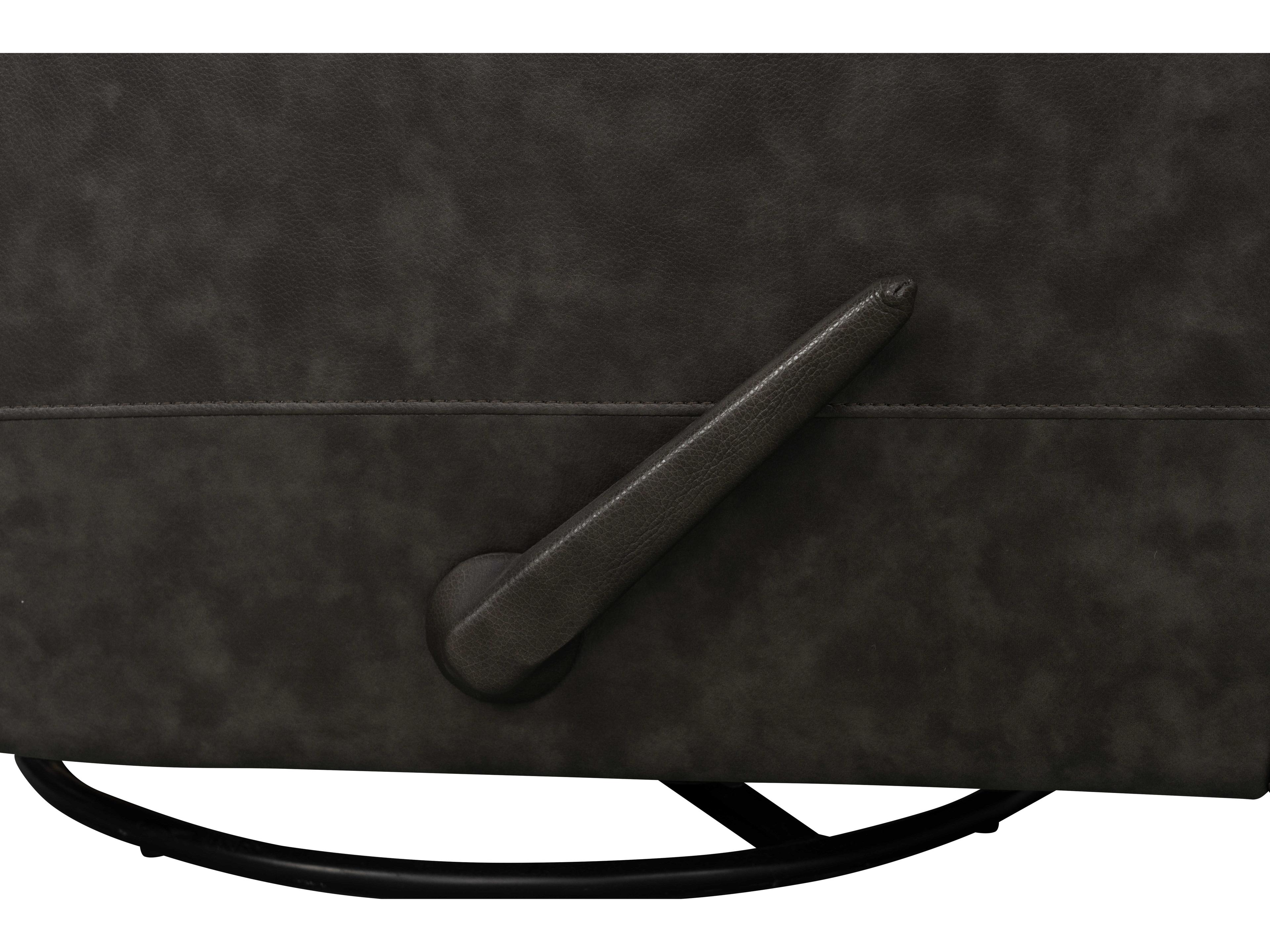 Barcalounger Modern Expressions Nick Ryegate Gray Faux Leather Recliner