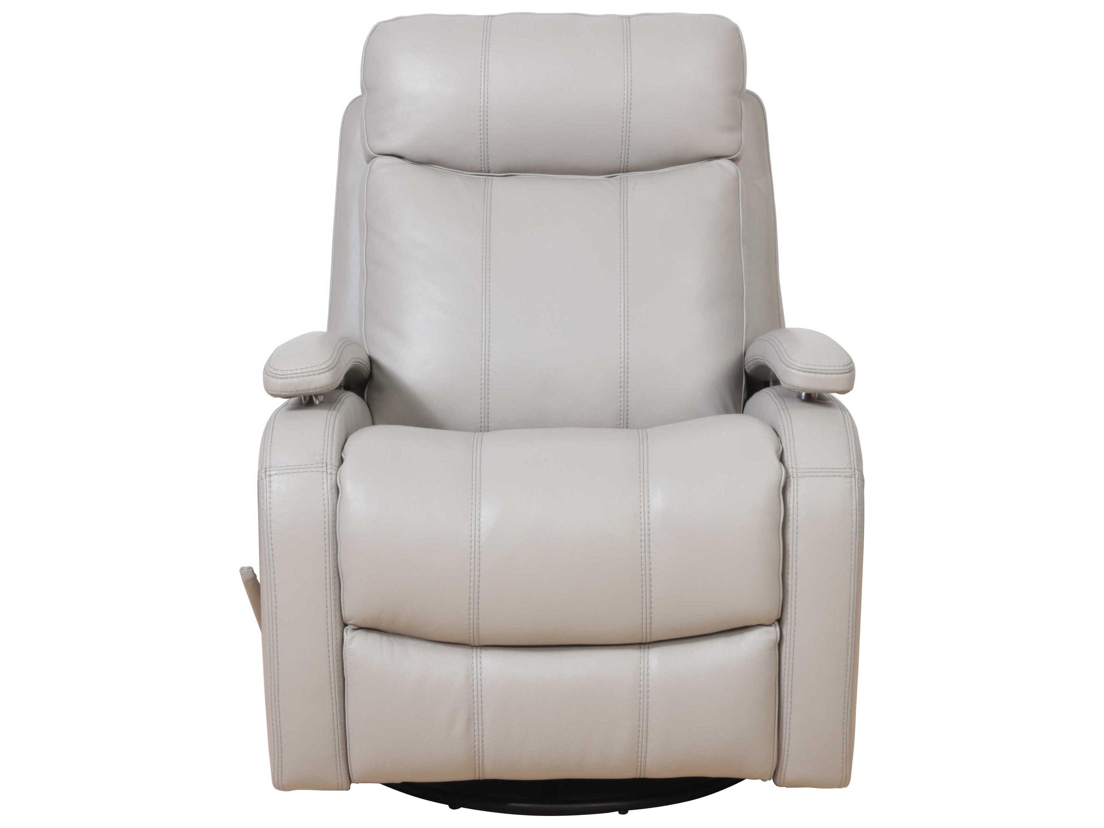 Barcalounger Modern Expressions Duffy Gable Dove White Faux Leather Recliner