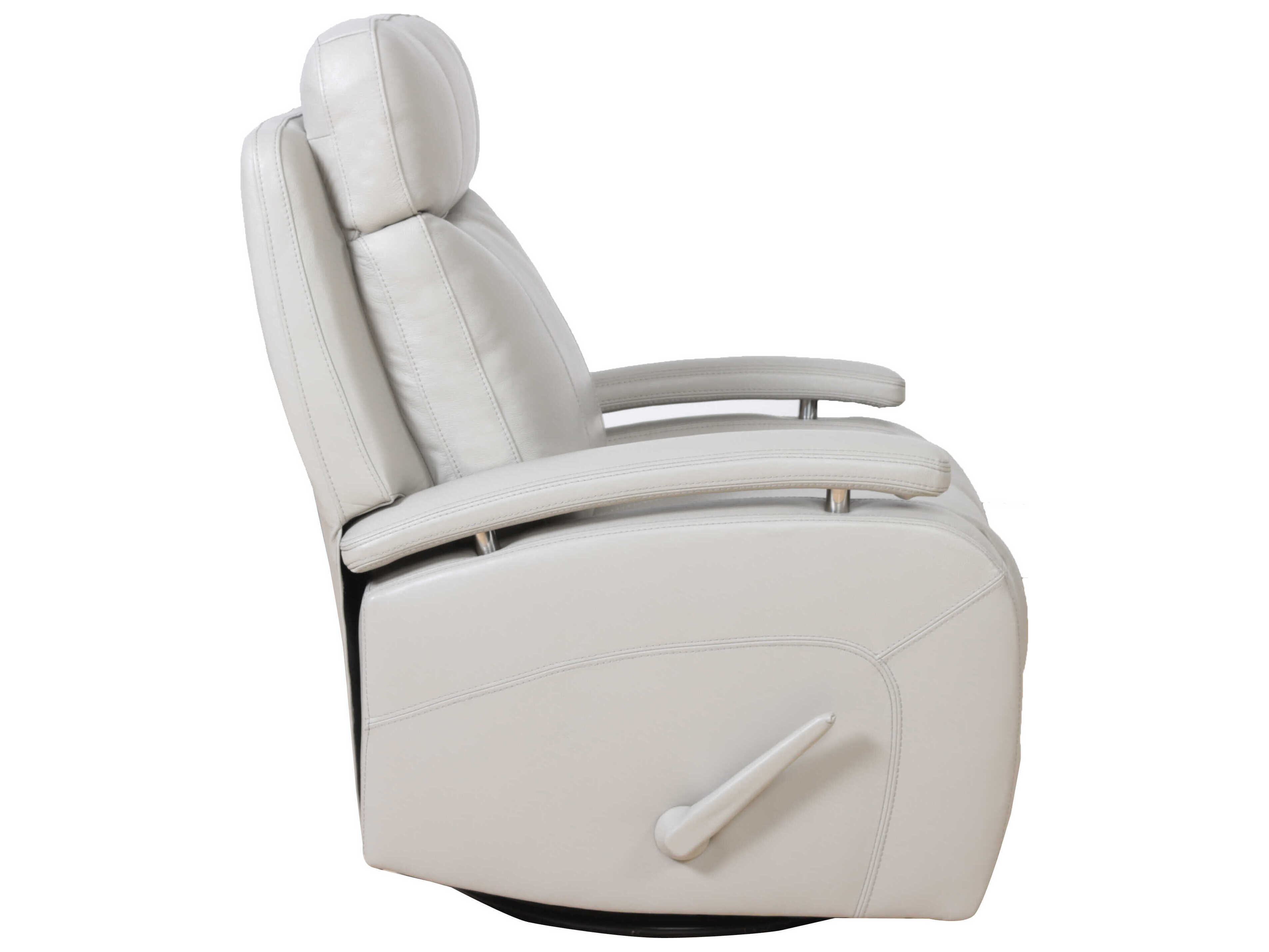 Barcalounger Modern Expressions Duffy Gable Dove White Faux Leather Recliner