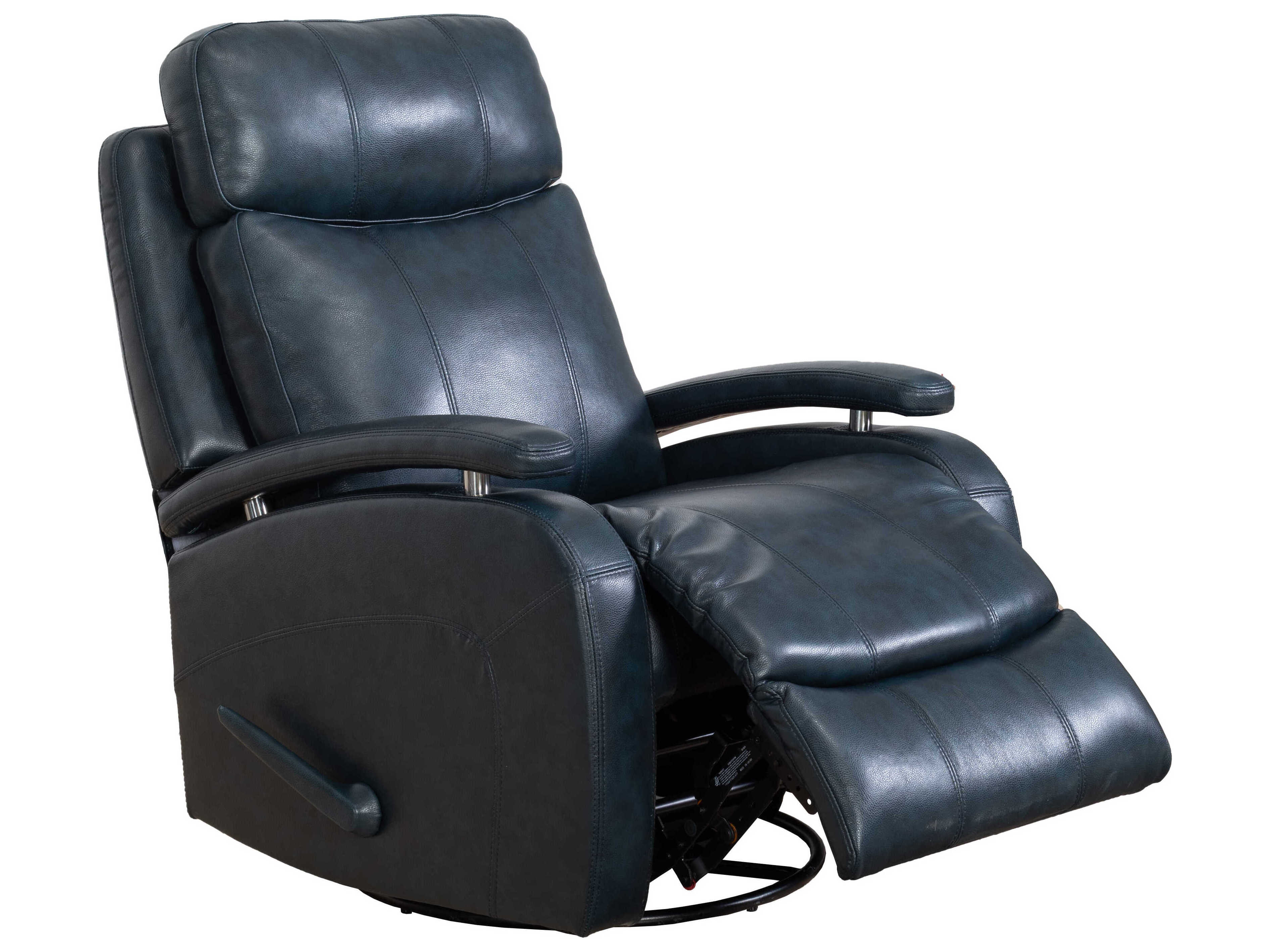 Barcalounger Modern Expressions Duffy Ryegate Sapphire Blue Faux Leather Recliner