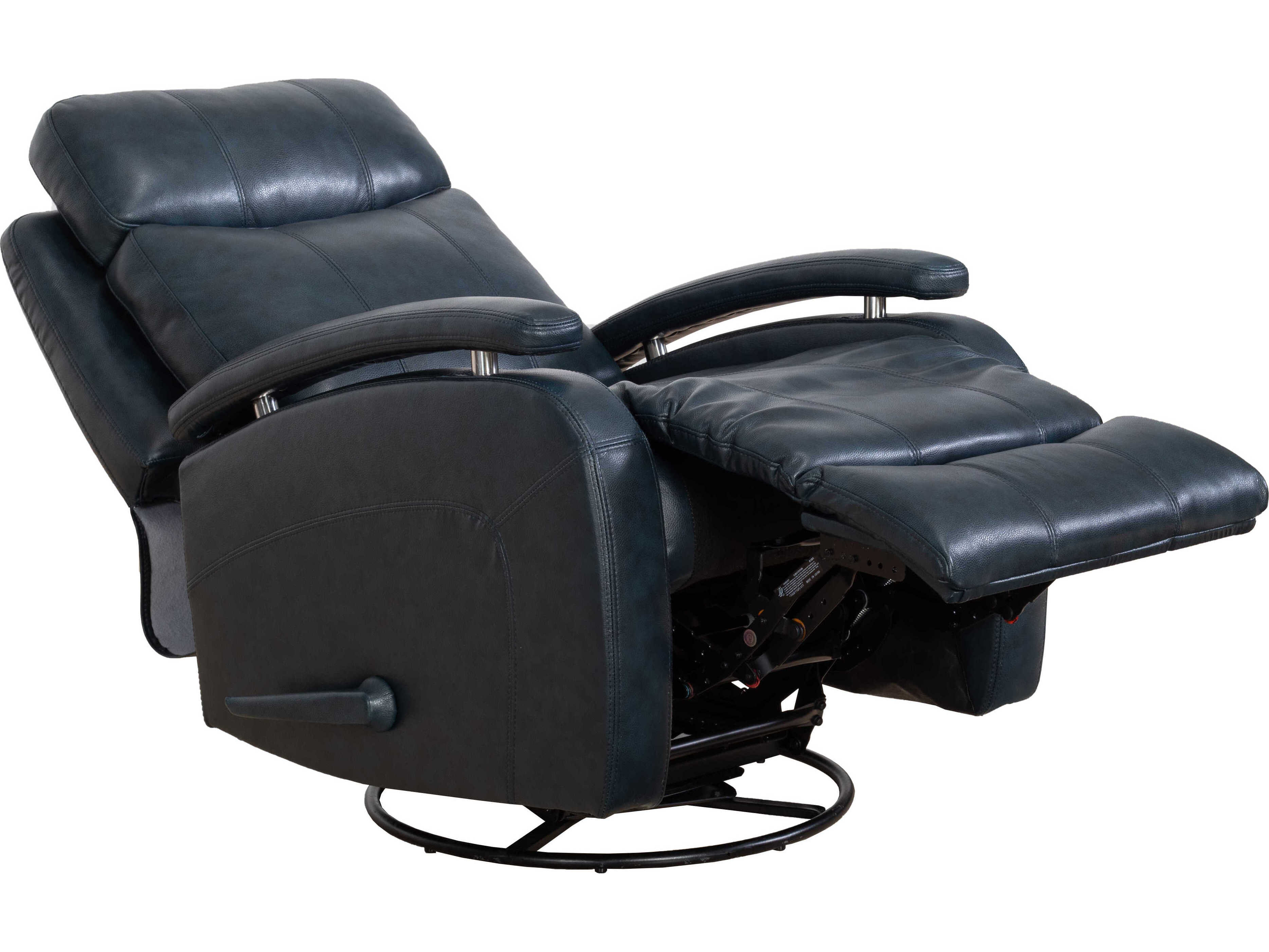 Barcalounger Modern Expressions Duffy Ryegate Sapphire Blue Faux Leather Recliner