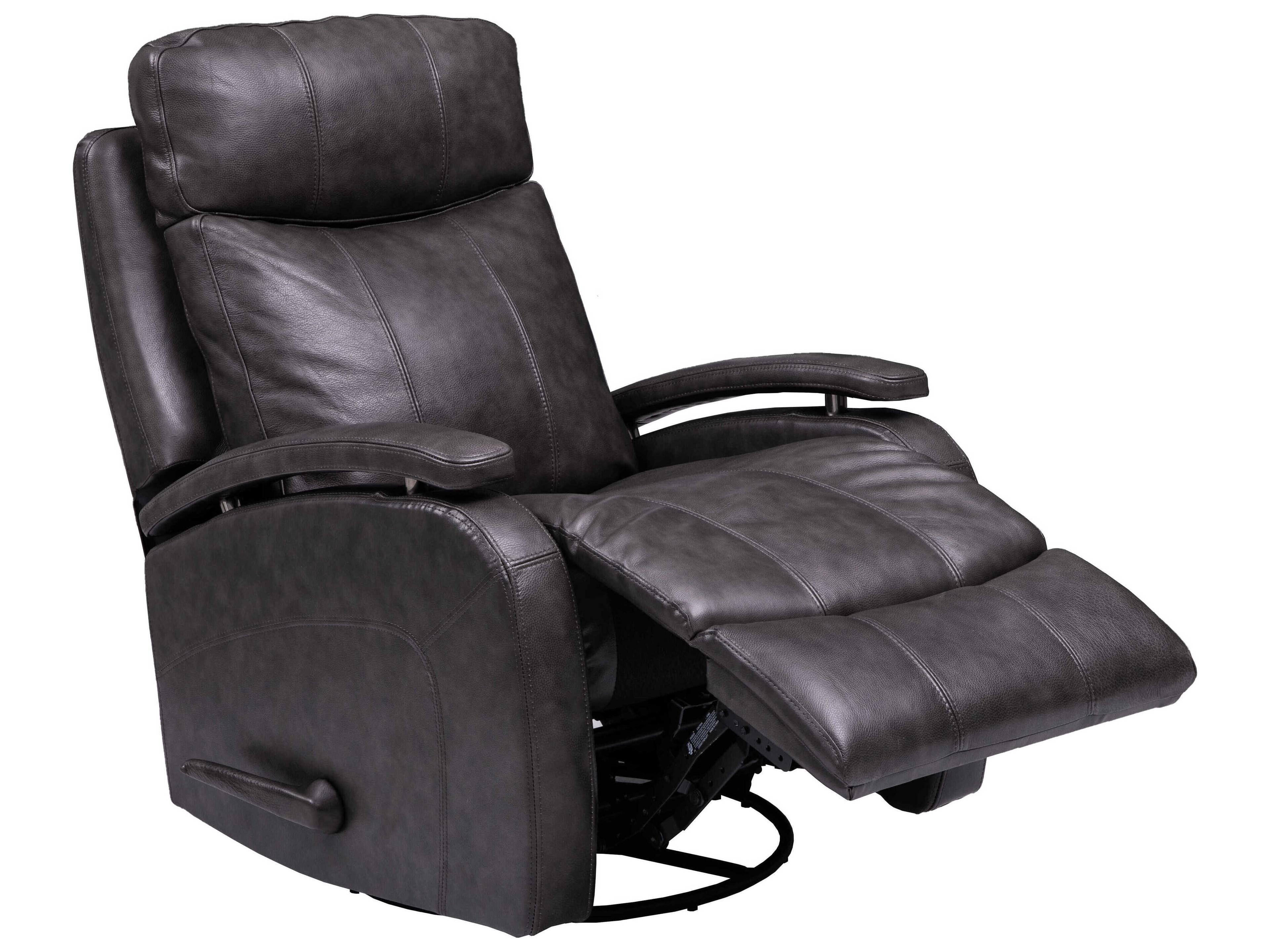 Barcalounger Modern Expressions Duffy Ryegate Gray Faux Leather Recliner
