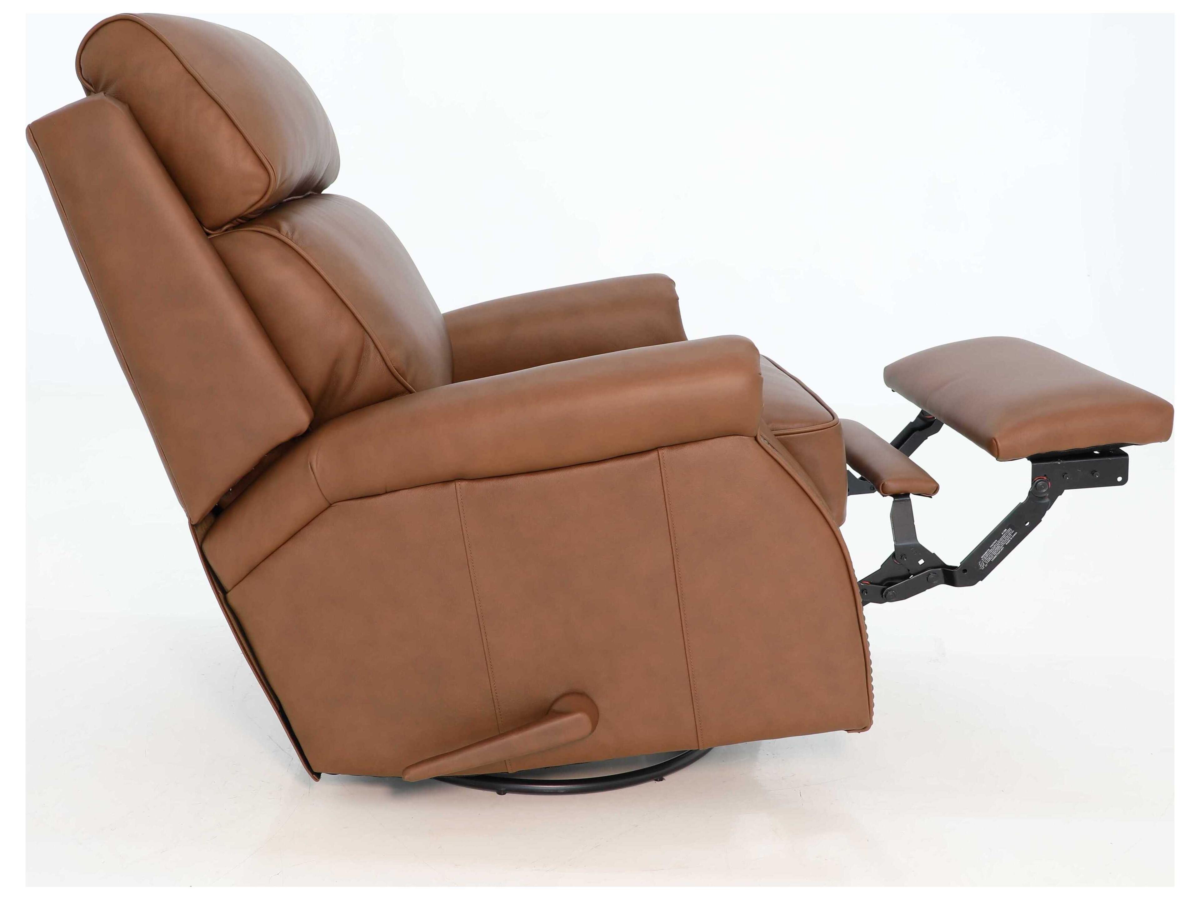 Barcalounger Vintage Crews Dobbs Saddle Brown Leather Recliner