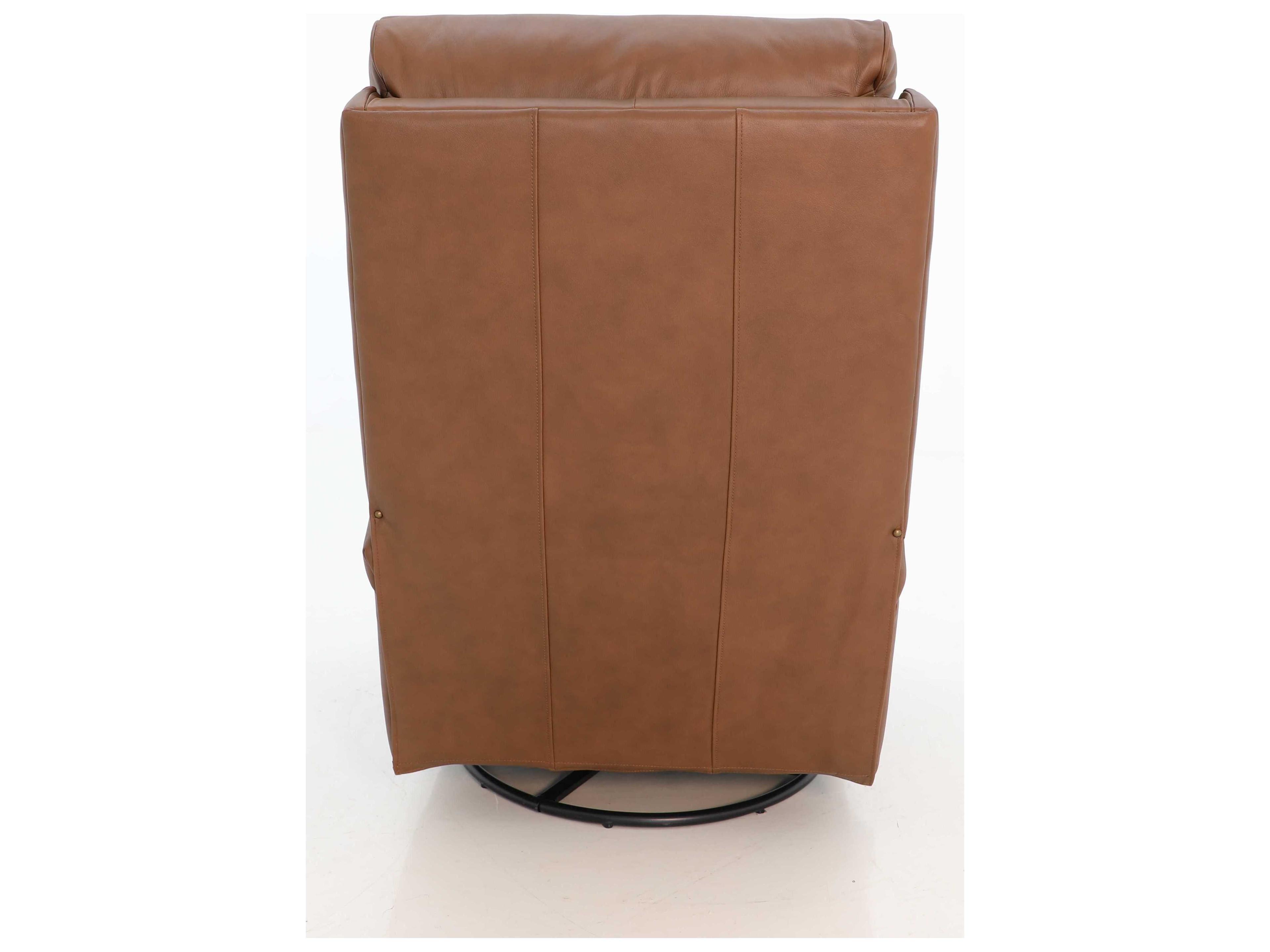 Barcalounger Vintage Crews Dobbs Saddle Brown Leather Recliner