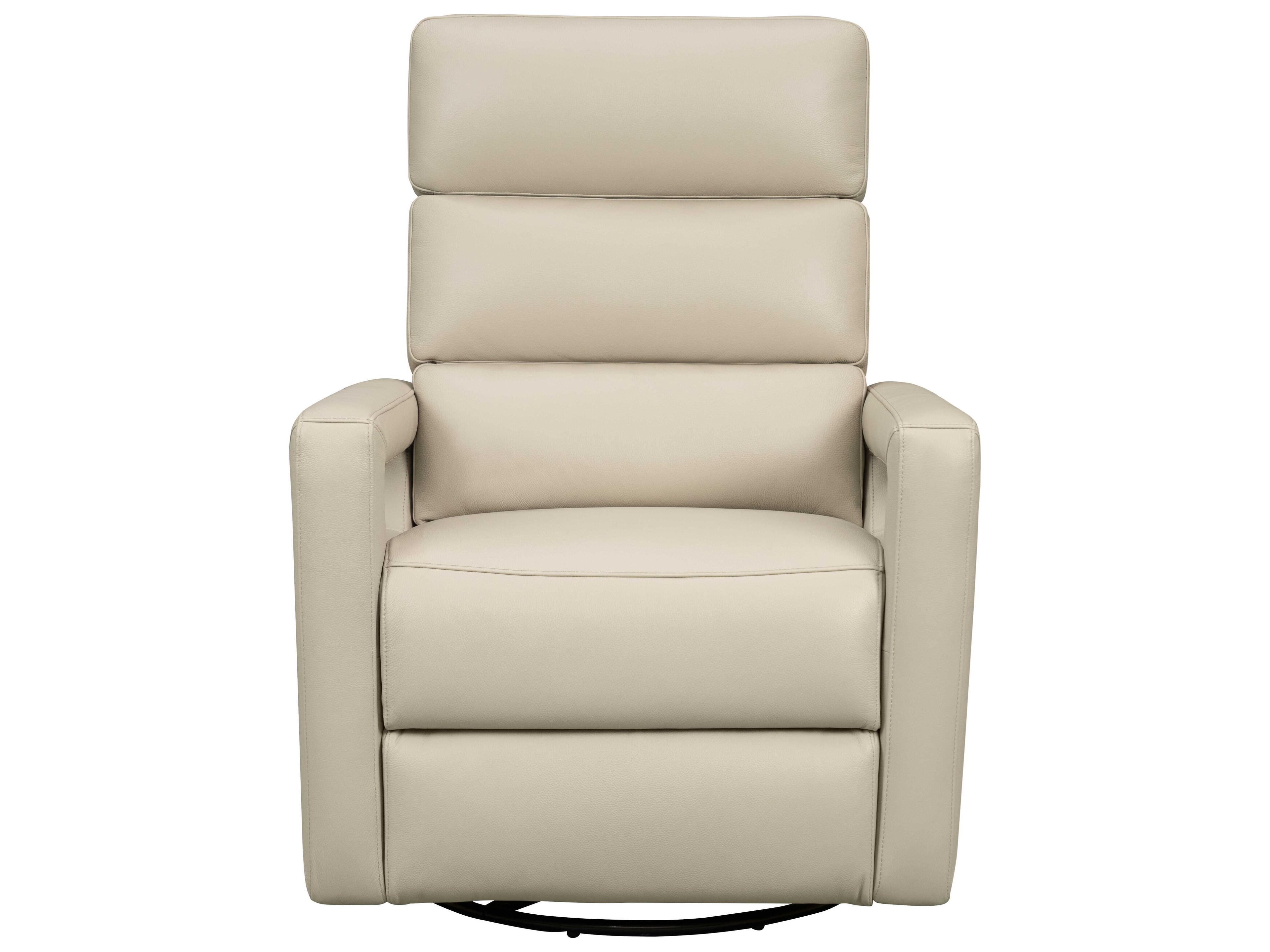 Barcalounger Modern Expressions Jordan Gable Dove Beige Faux Leather Recliner