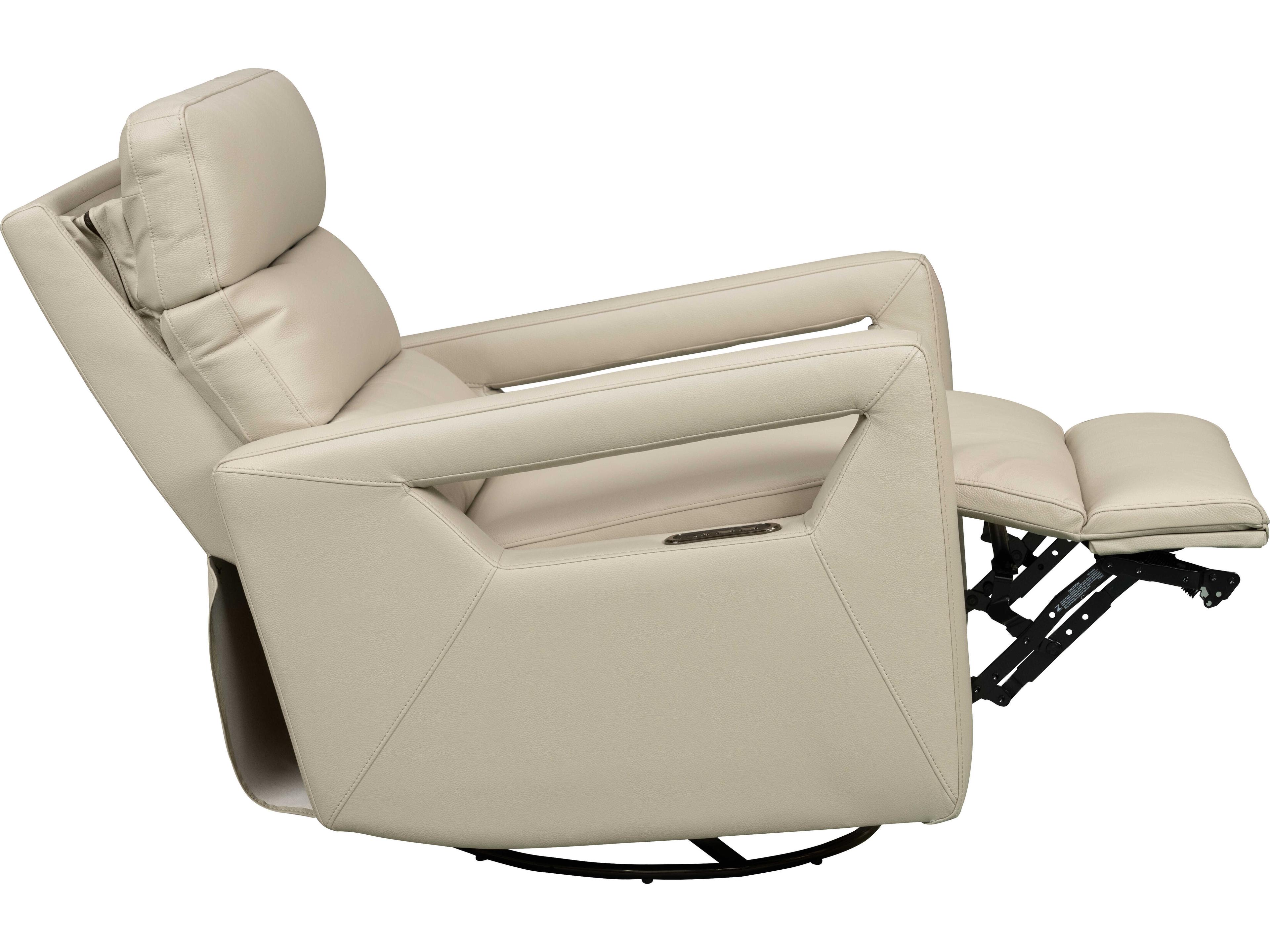 Barcalounger Modern Expressions Jordan Gable Dove Beige Faux Leather Recliner