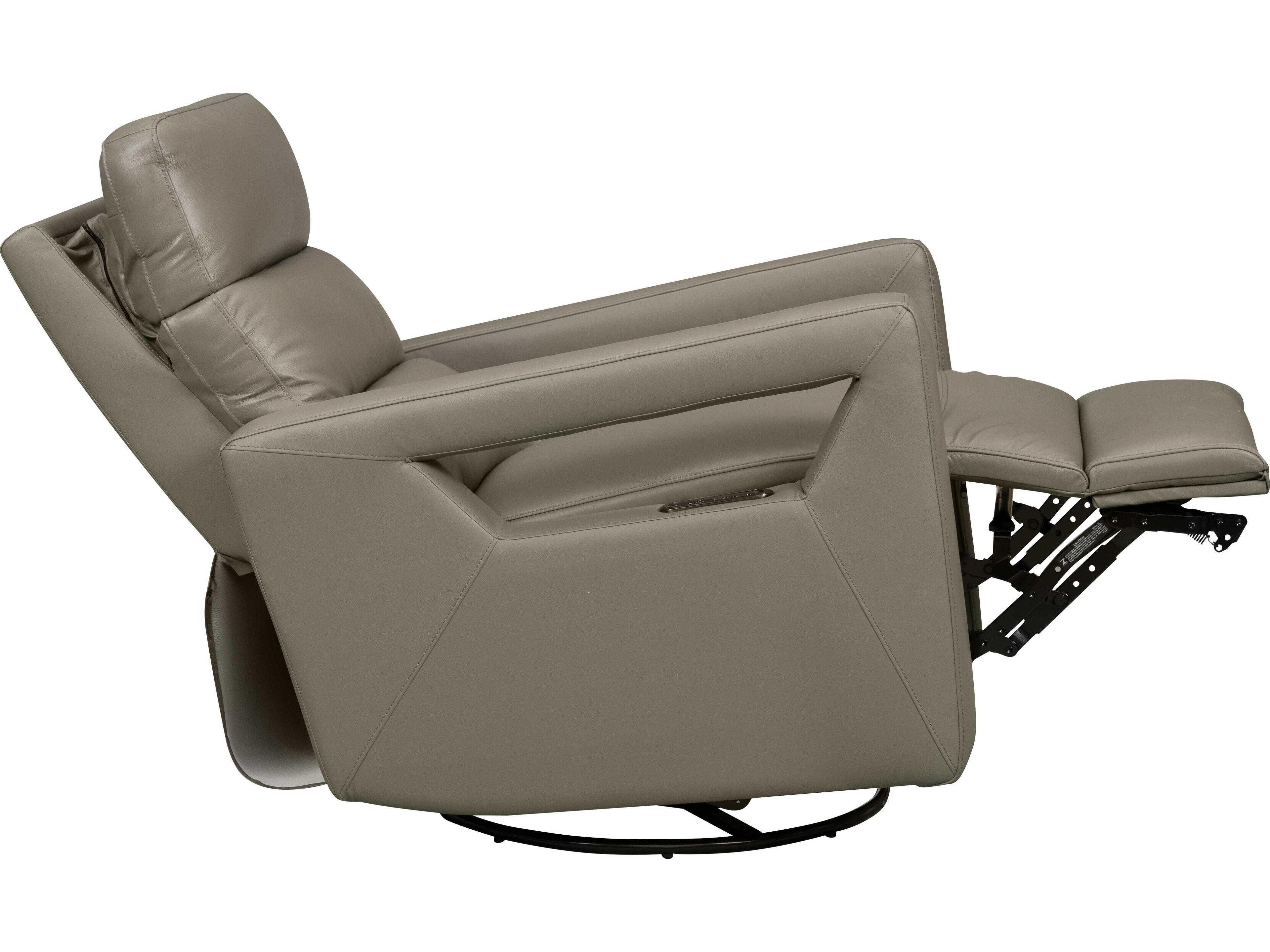 Barcalounger Modern Expressions Jordan Lynn Smokey Gray Faux Leather Recliner