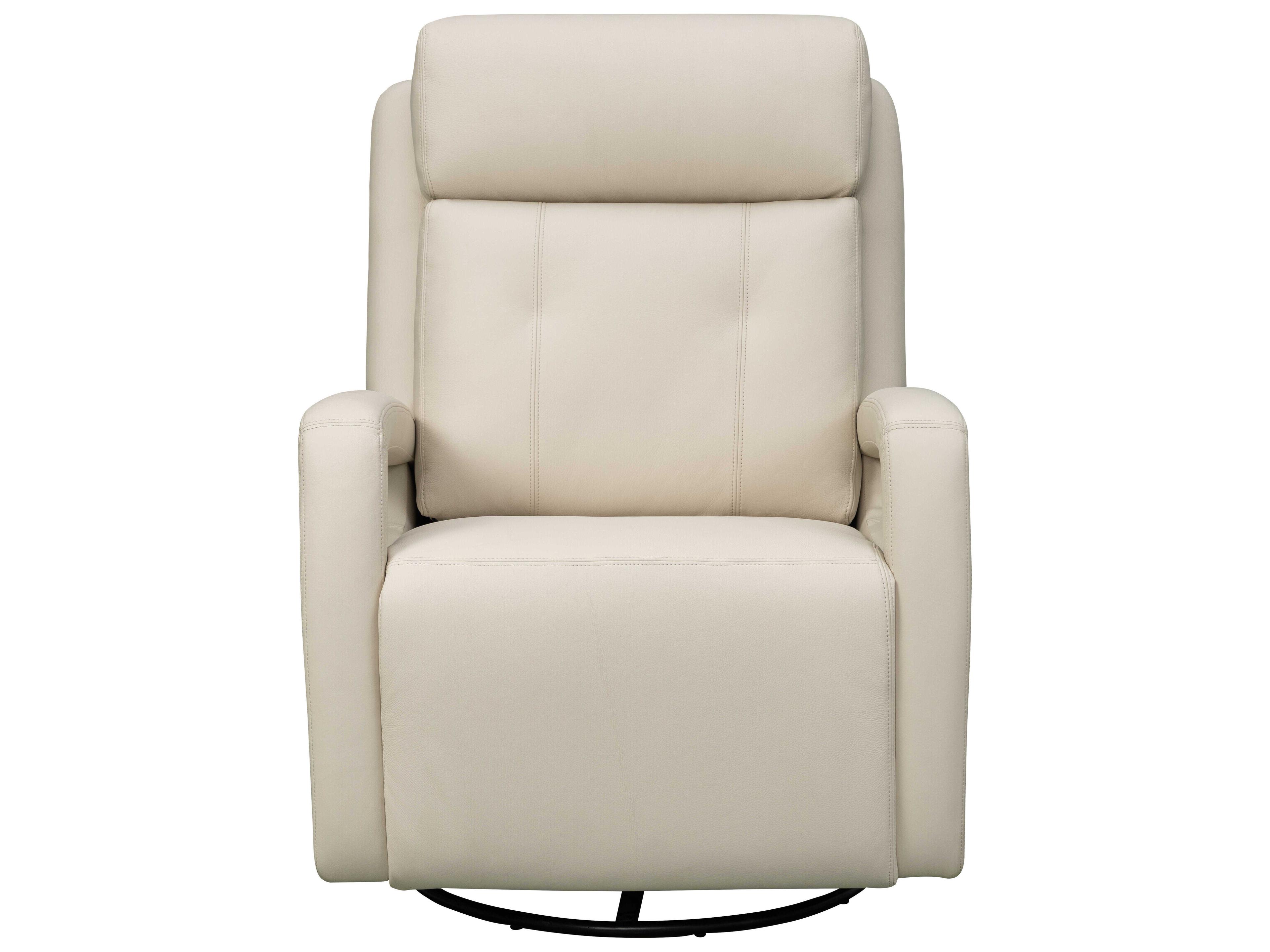 Barcalounger Modern Expressions Gilbert Troy Cream Faux Leather Recliner