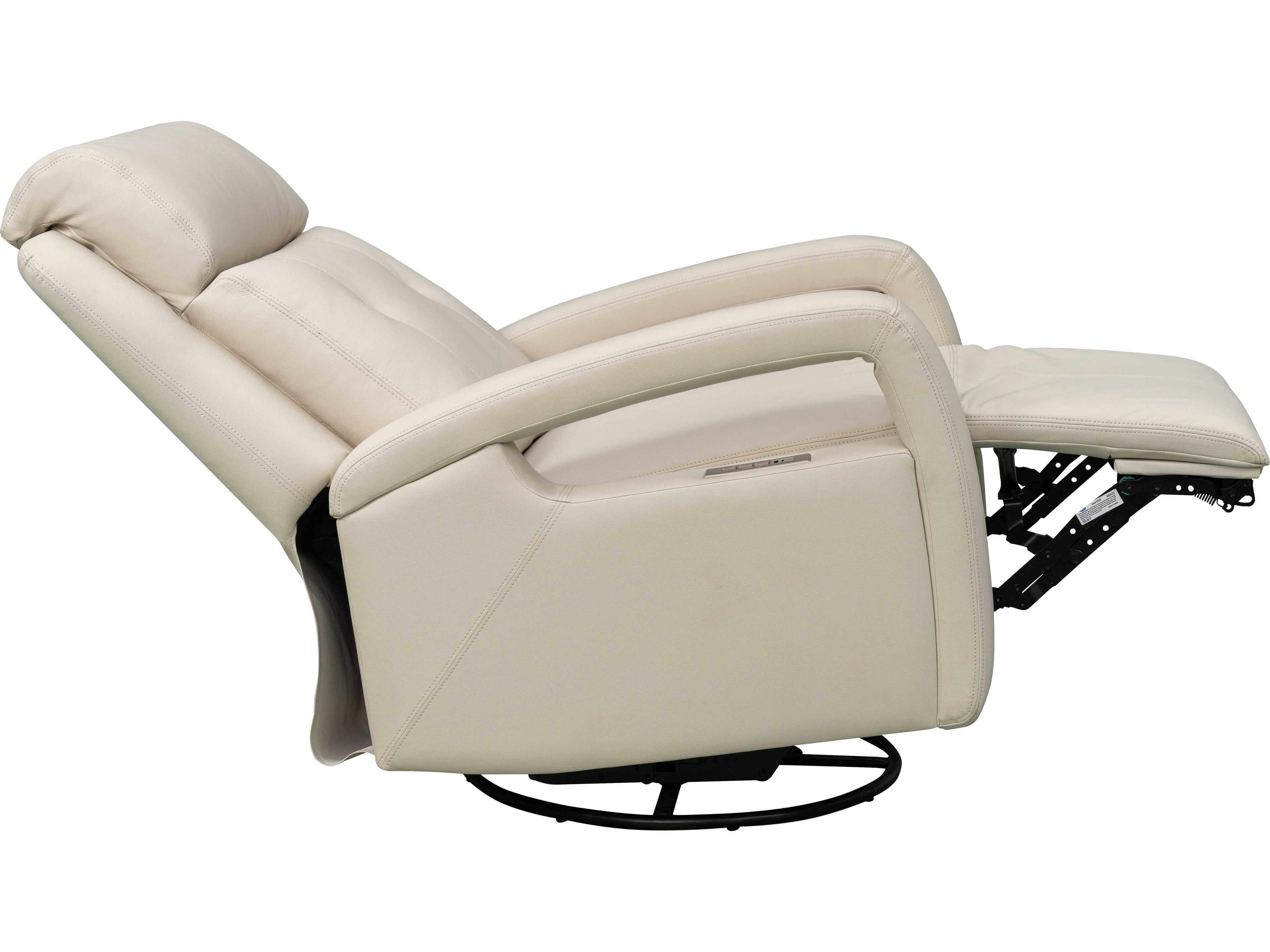 Barcalounger Modern Expressions Gilbert Troy Cream Faux Leather Recliner