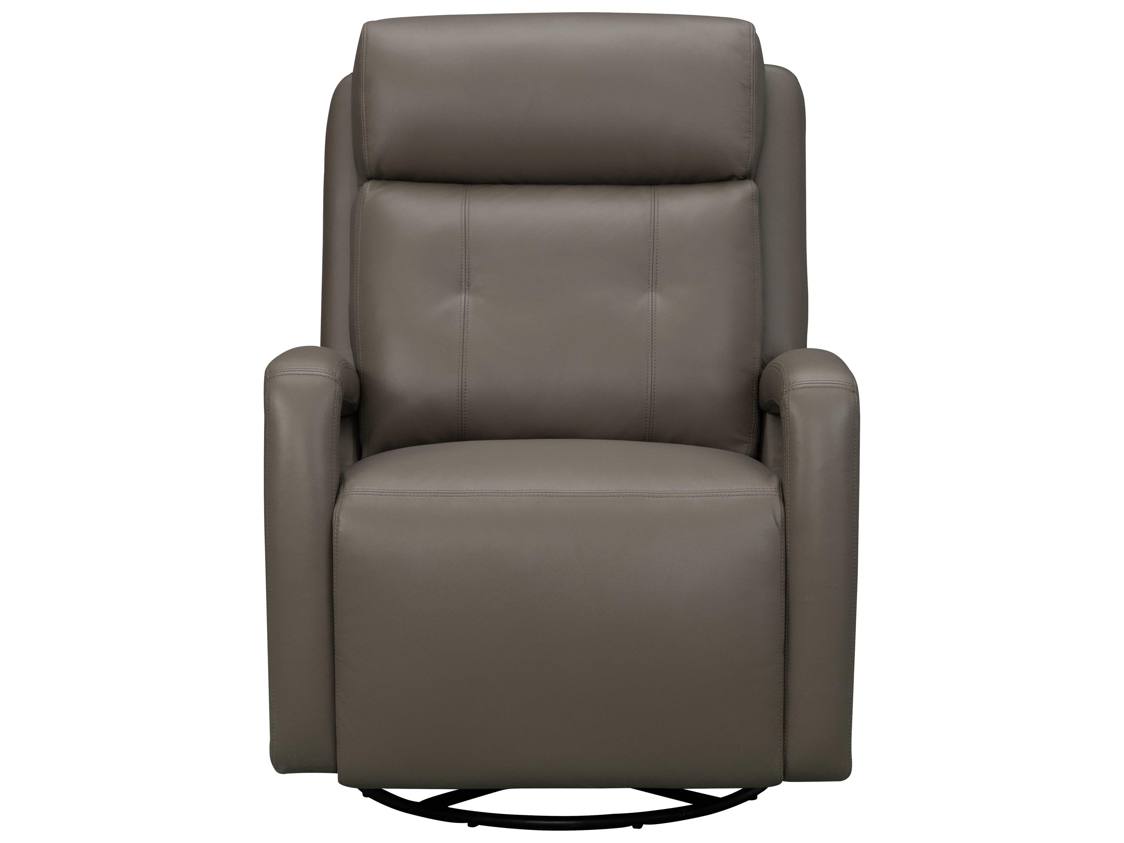Barcalounger Modern Expressions Gilbert Lynn Smokey Gray Faux Leather Recliner