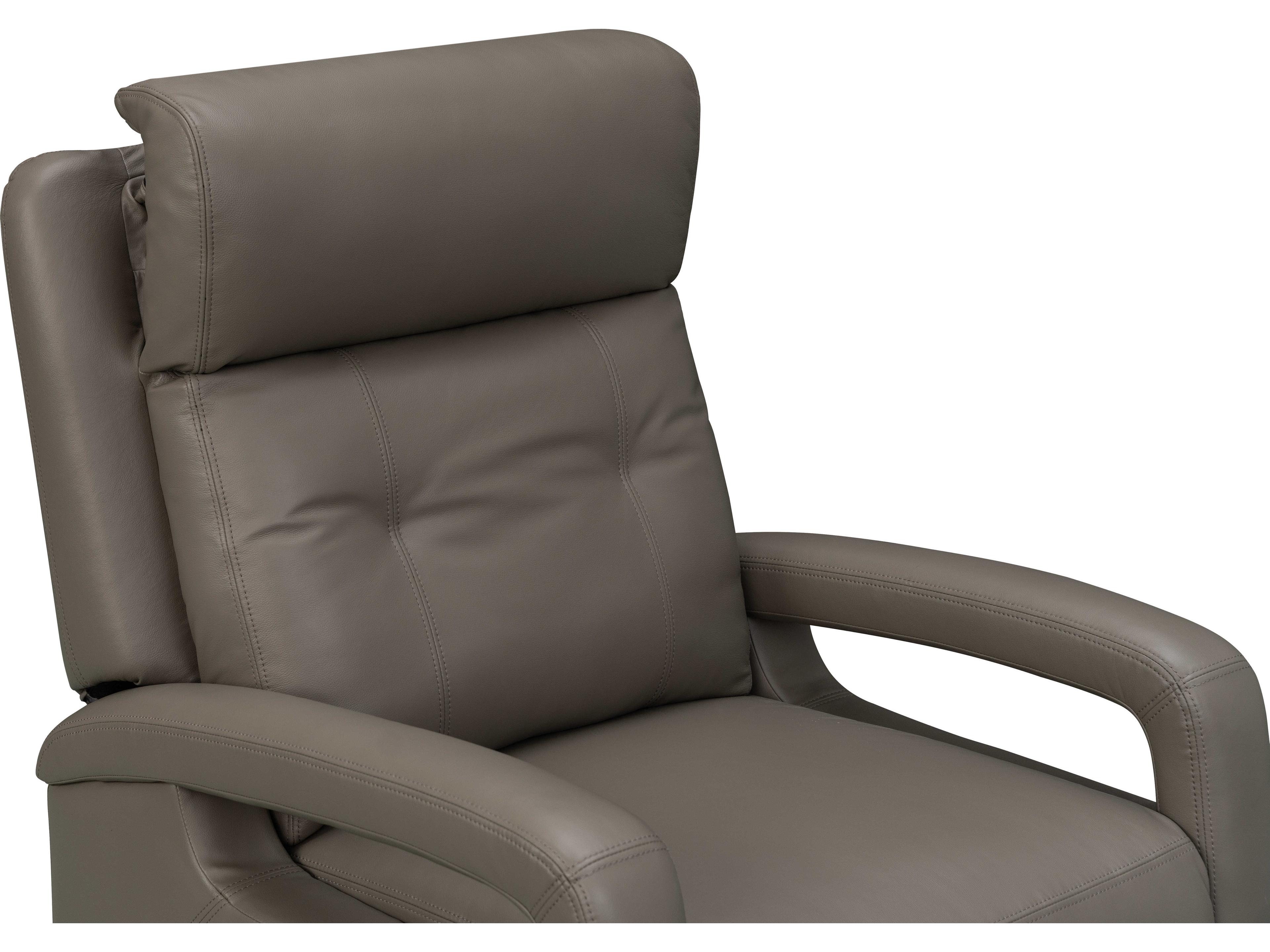 Barcalounger Modern Expressions Gilbert Lynn Smokey Gray Faux Leather Recliner