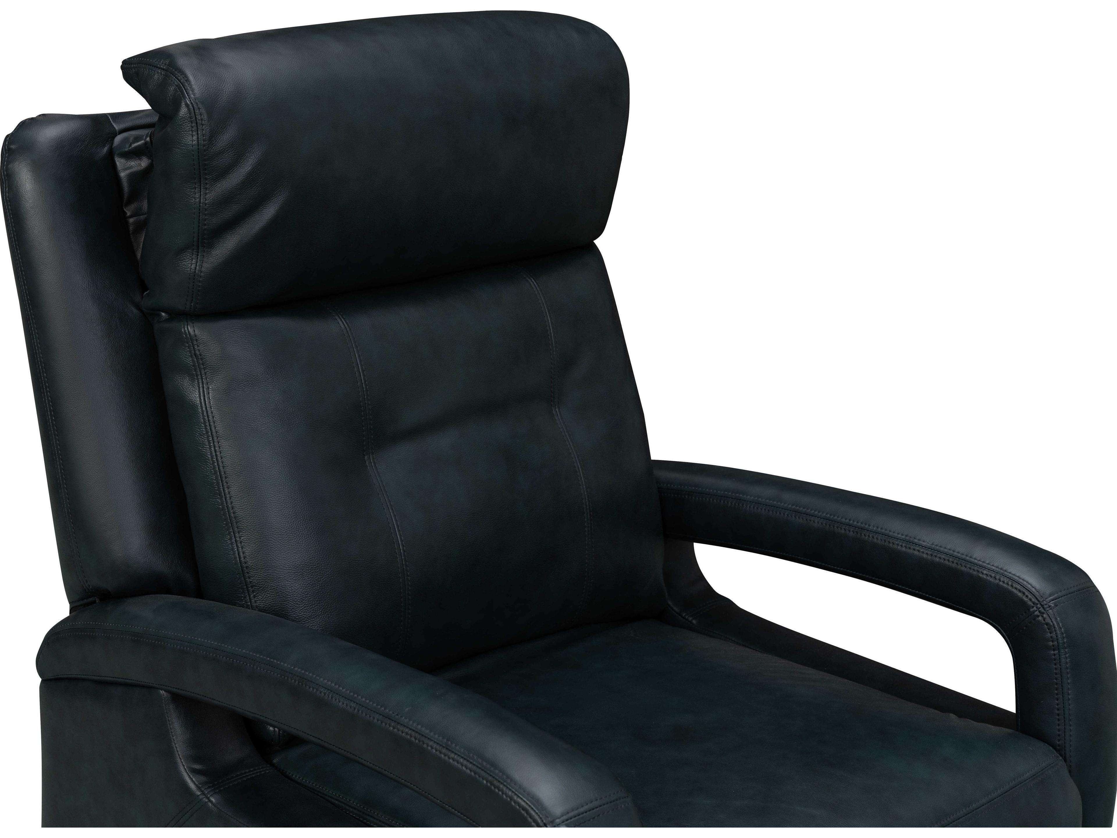 Barcalounger Modern Expressions Gilbert Traci Midnight Blue Faux Leather Recliner