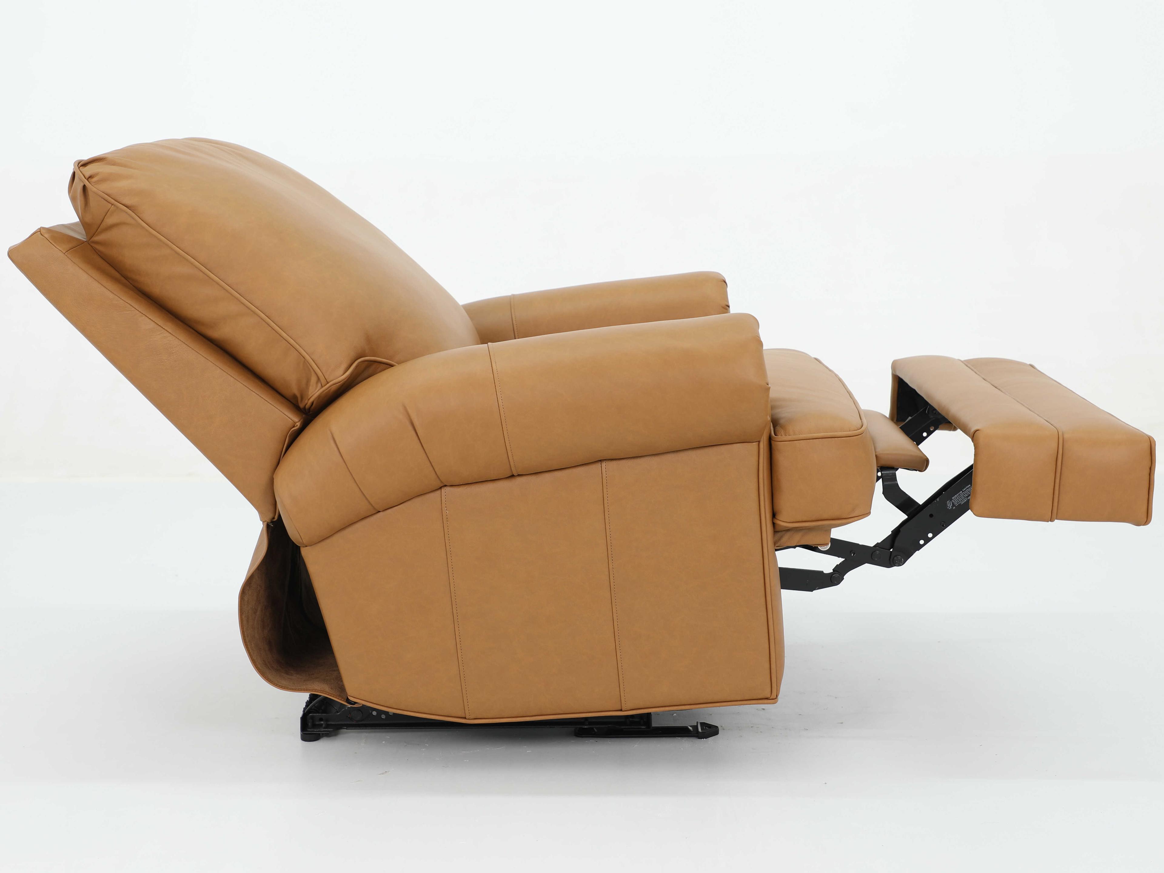 Barcalounger Vintage Scottie Santa Fe Brandy Brown Leather Recliner