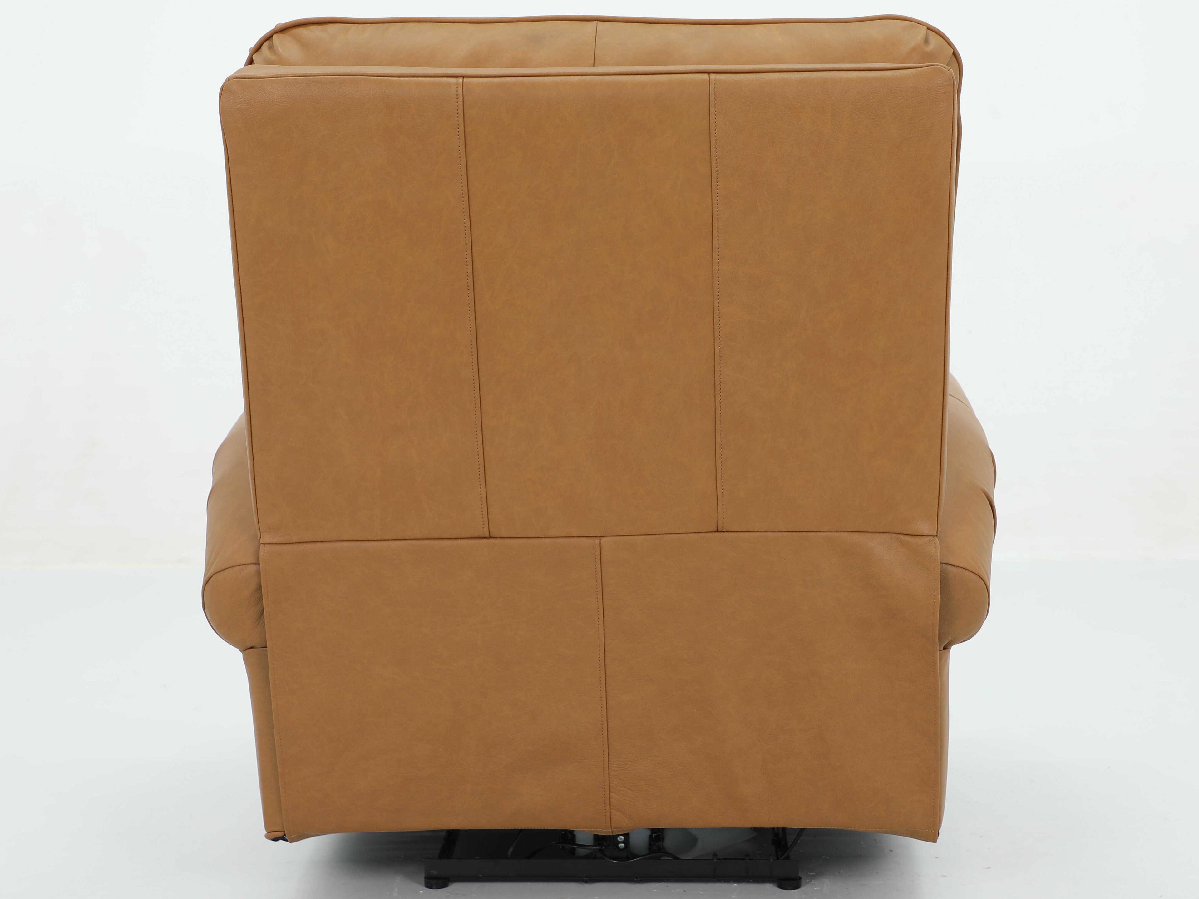 Barcalounger Vintage Scottie Santa Fe Brandy Brown Leather Recliner