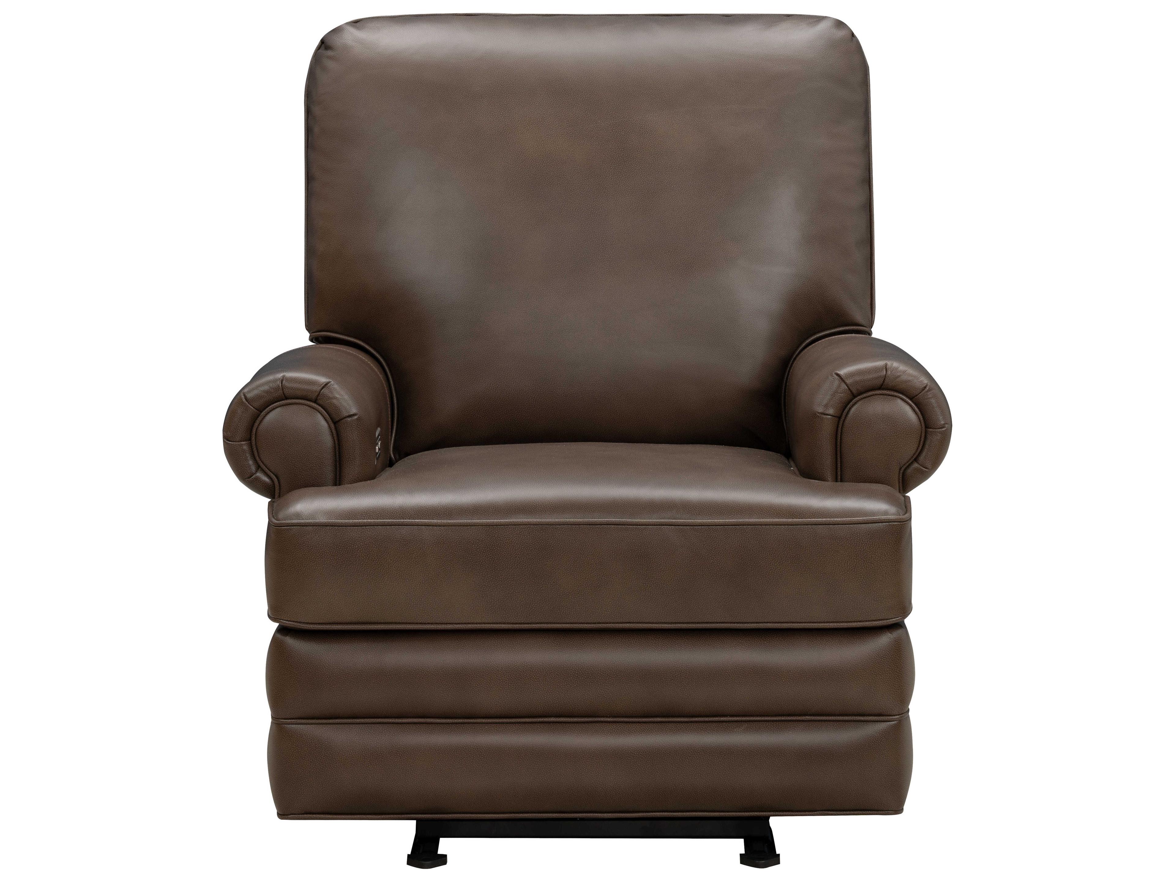 Barcalounger Vintage Scottie Clawson Mousse Brown Leather Recliner