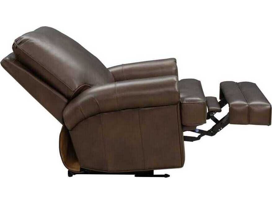 Barcalounger Vintage Scottie Clawson Mousse Brown Leather Recliner