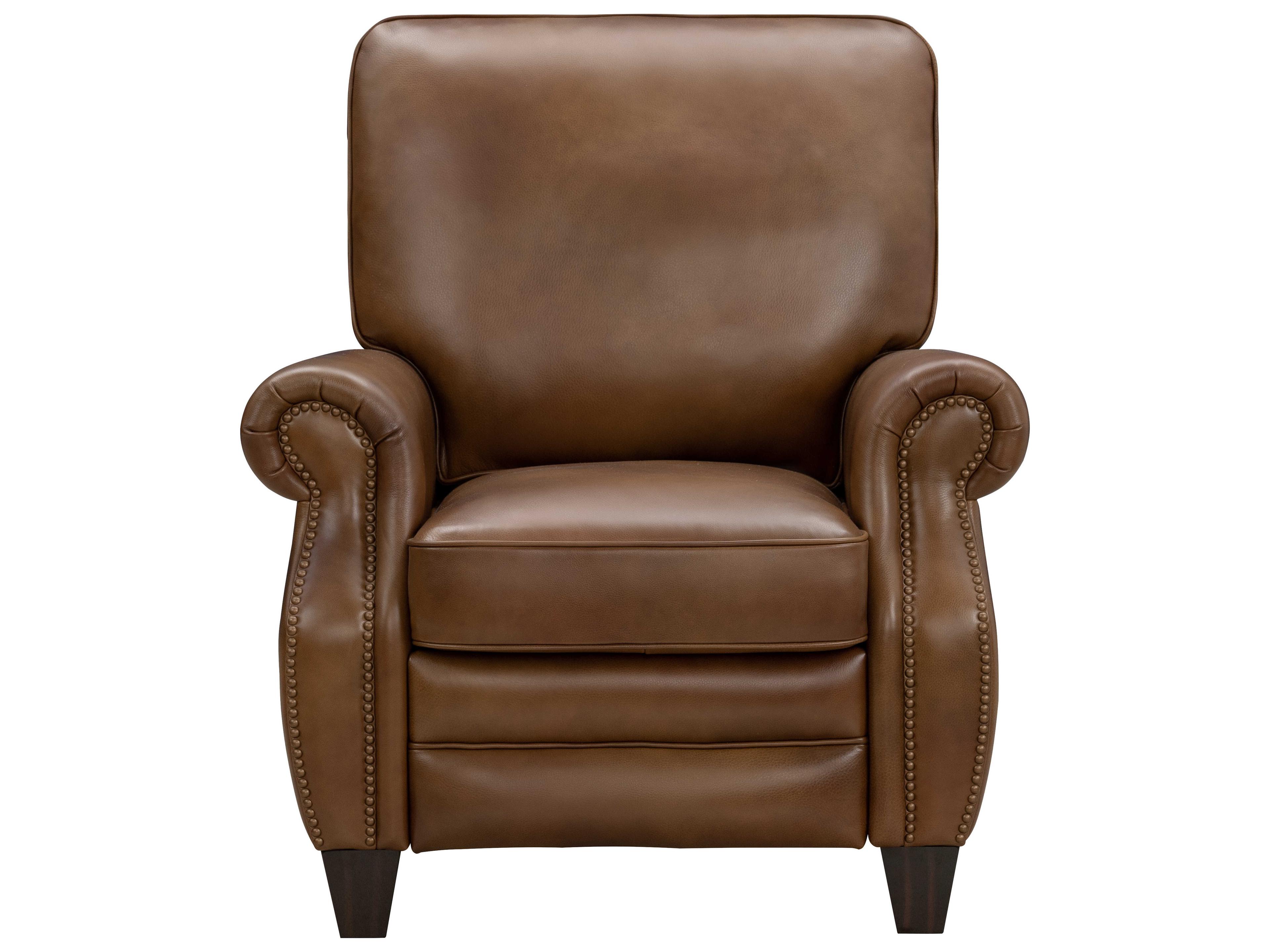 Barcalounger Vintage Briarwood Wenlock Tawny Brown Leather Recliner