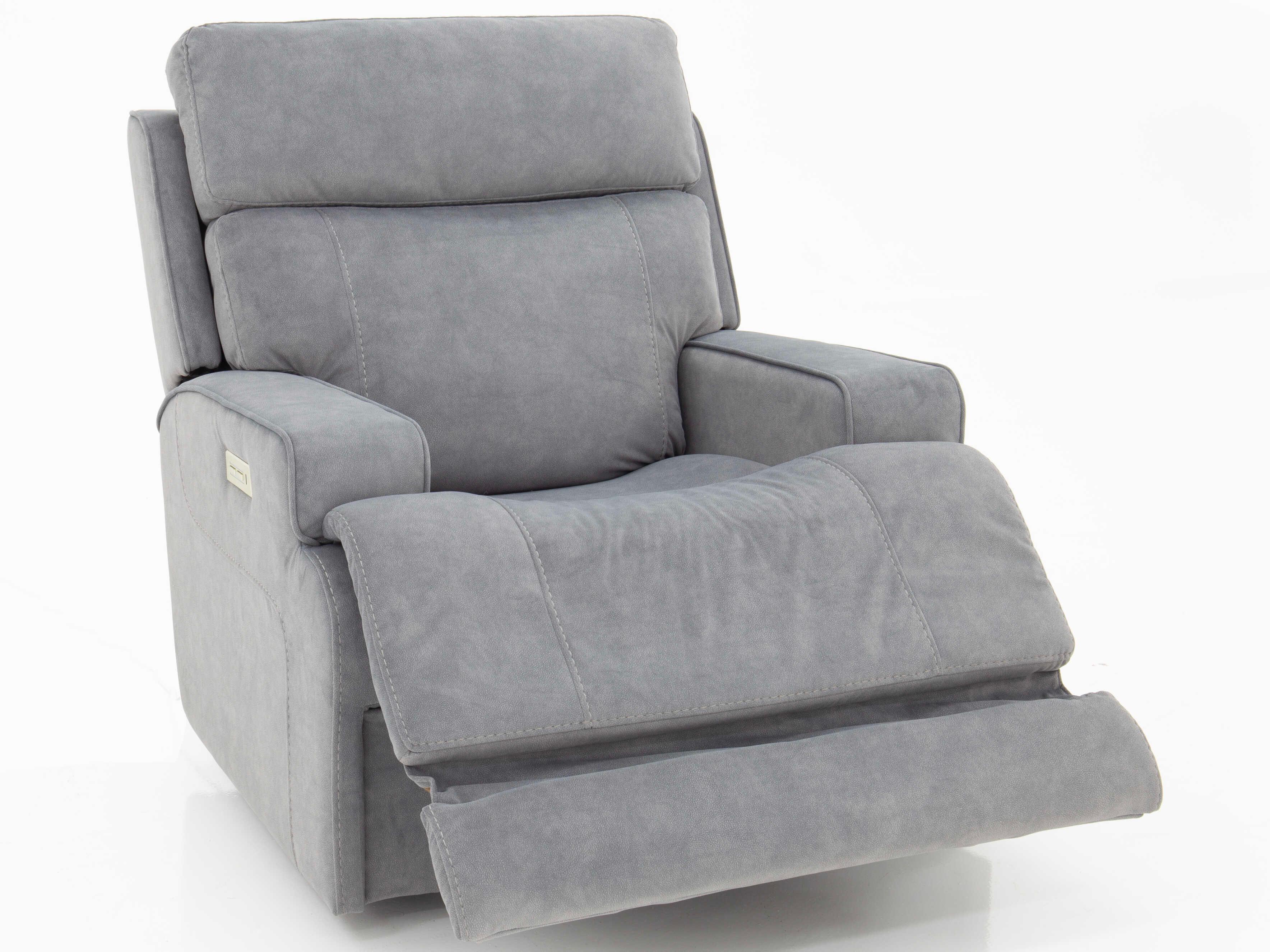 Barcalounger Zero Gravity Ashbee Arula Dolphin Gray Microfiber Upholstered Recliner