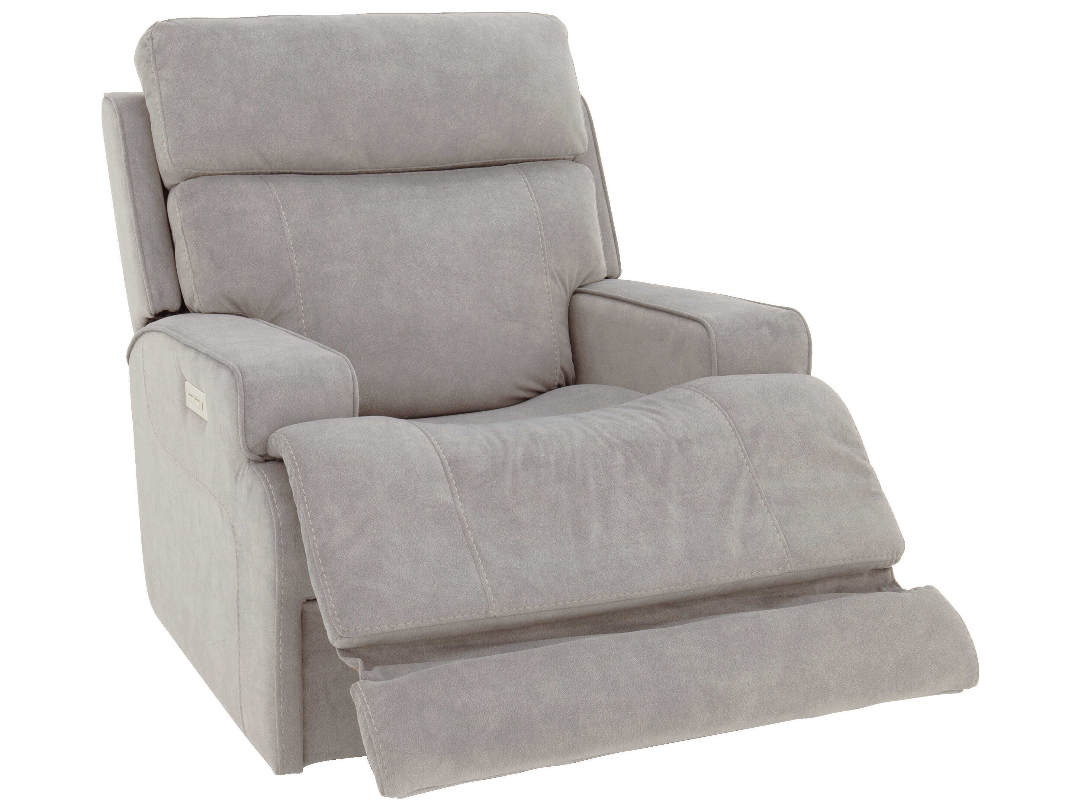 Barcalounger Zero Gravity Ashbee Arula Dove Gray Microfiber Upholstered Recliner