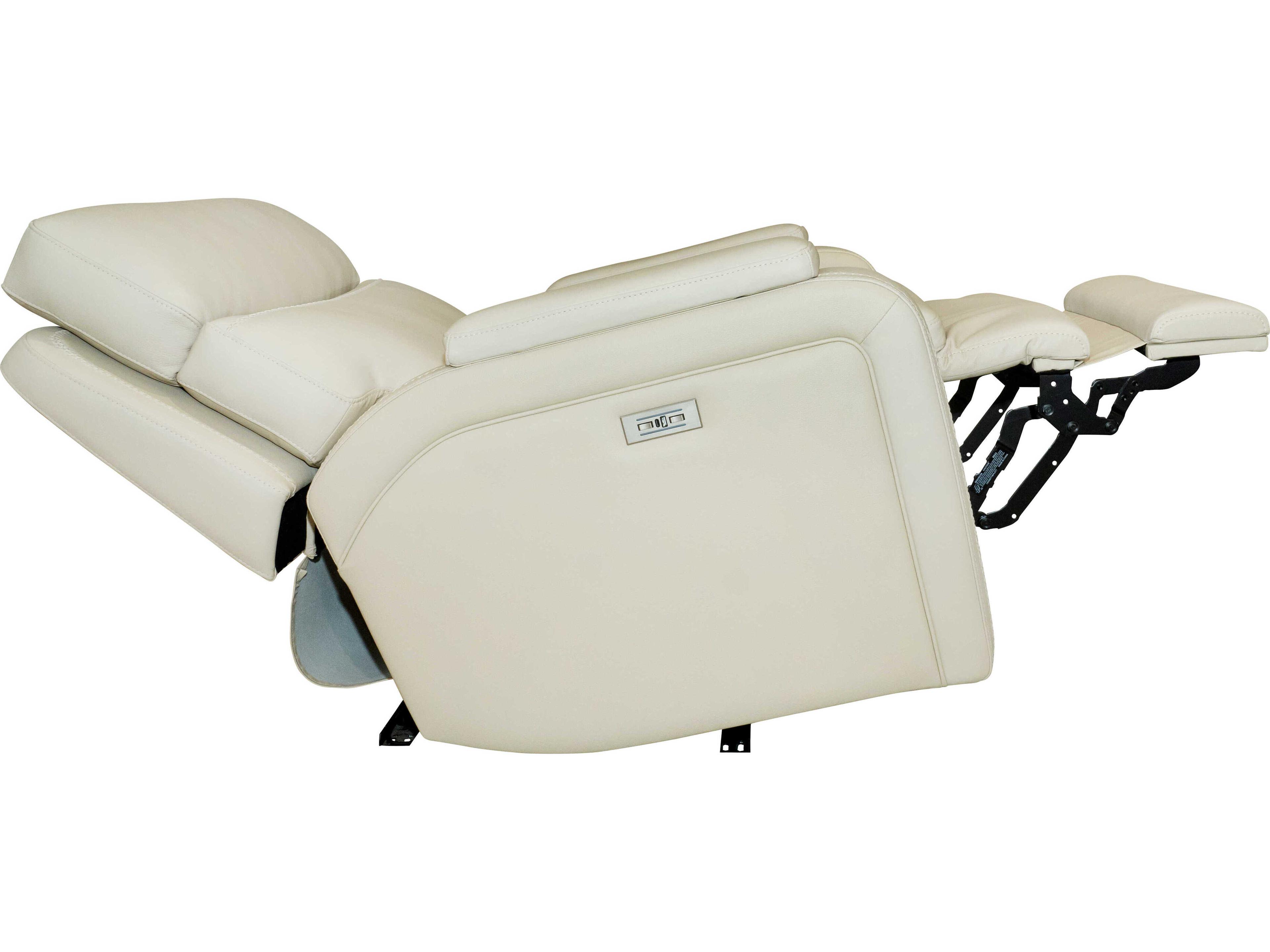 Barcalounger Modern Expressions Gunner Kobi Almond White Faux Leather Recliner