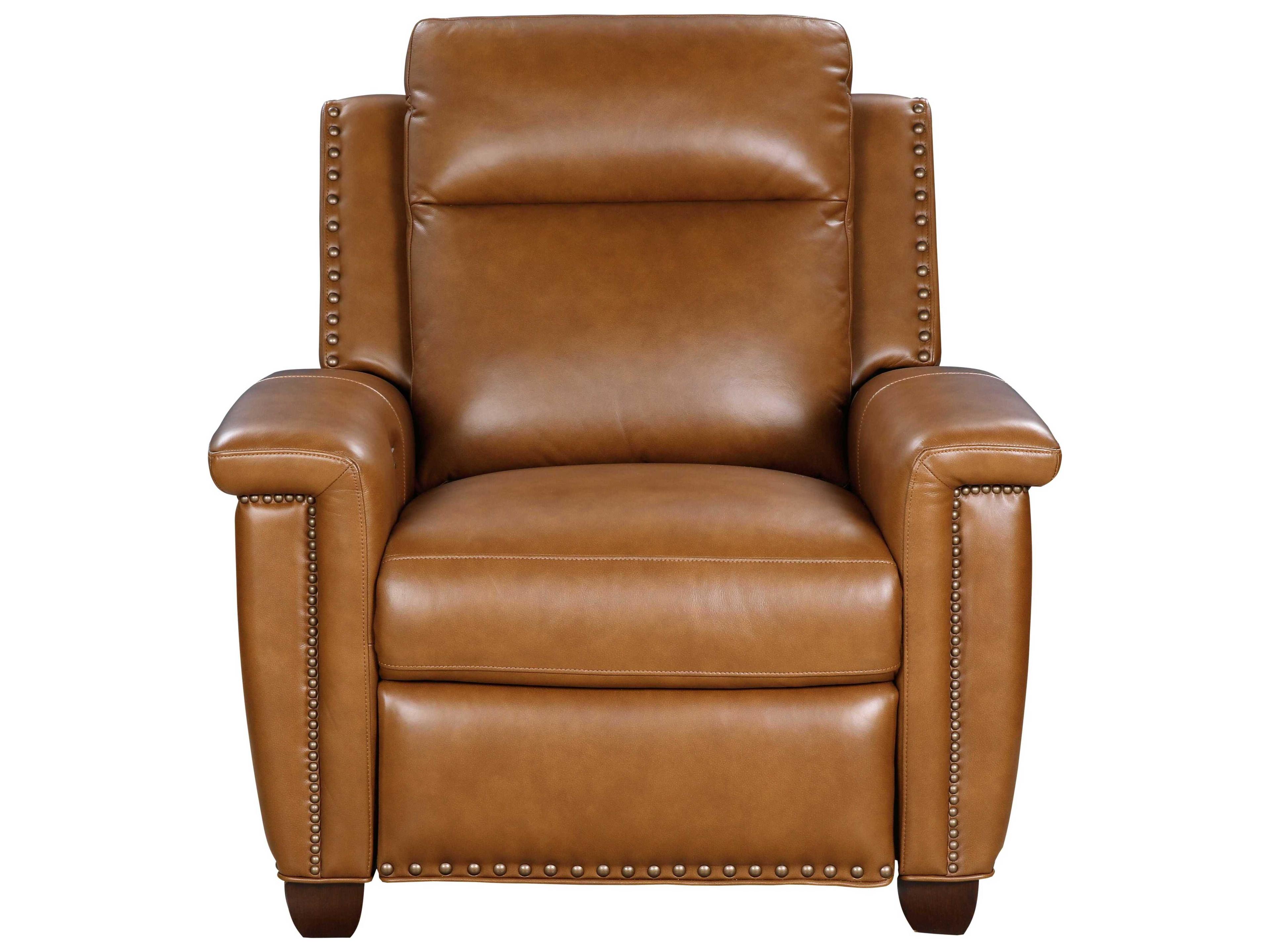 Barcalounger Vintage Briar Elwood Saddle Brown Leather Recliner