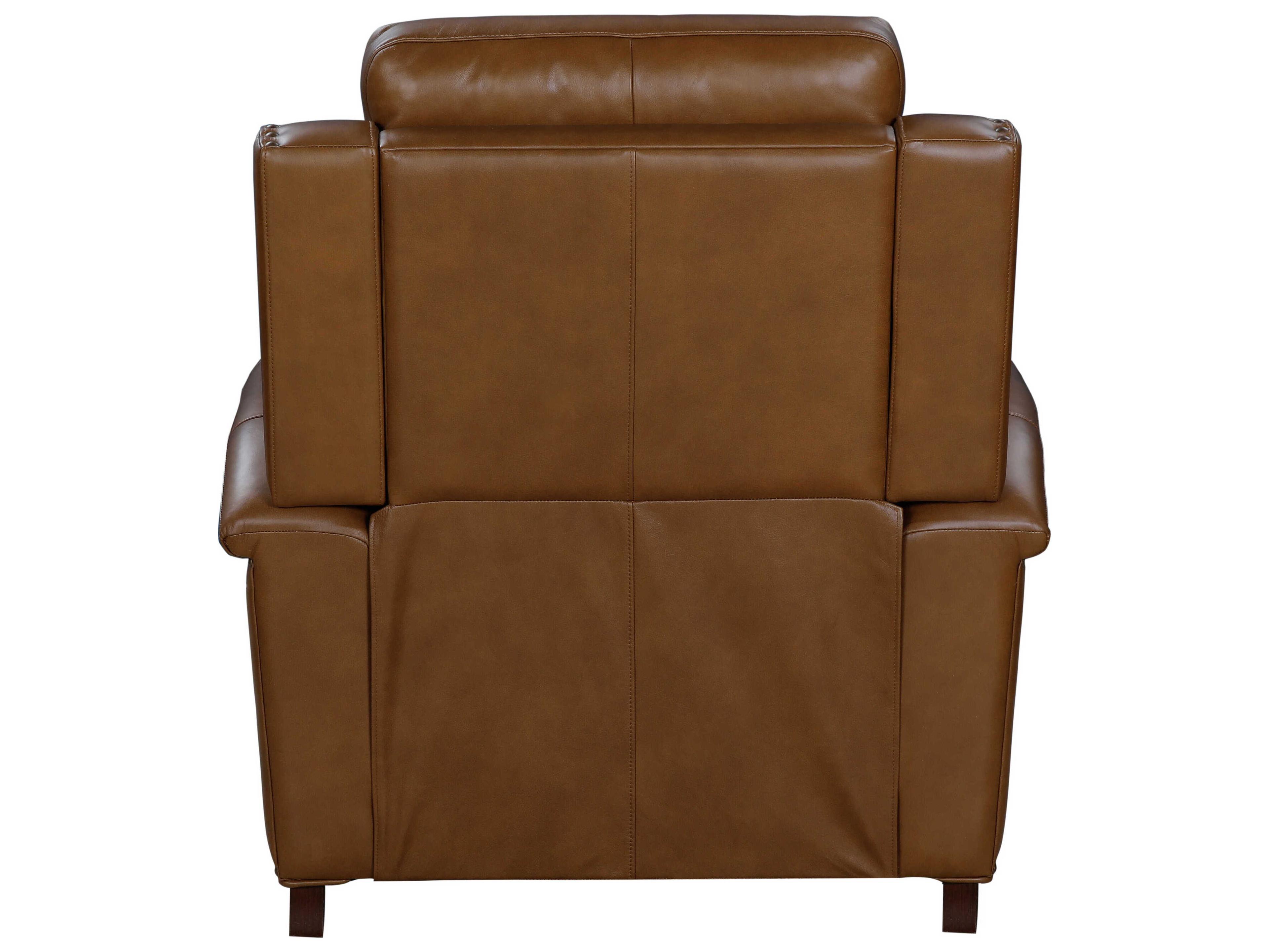 Barcalounger Vintage Briar Elwood Saddle Brown Leather Recliner