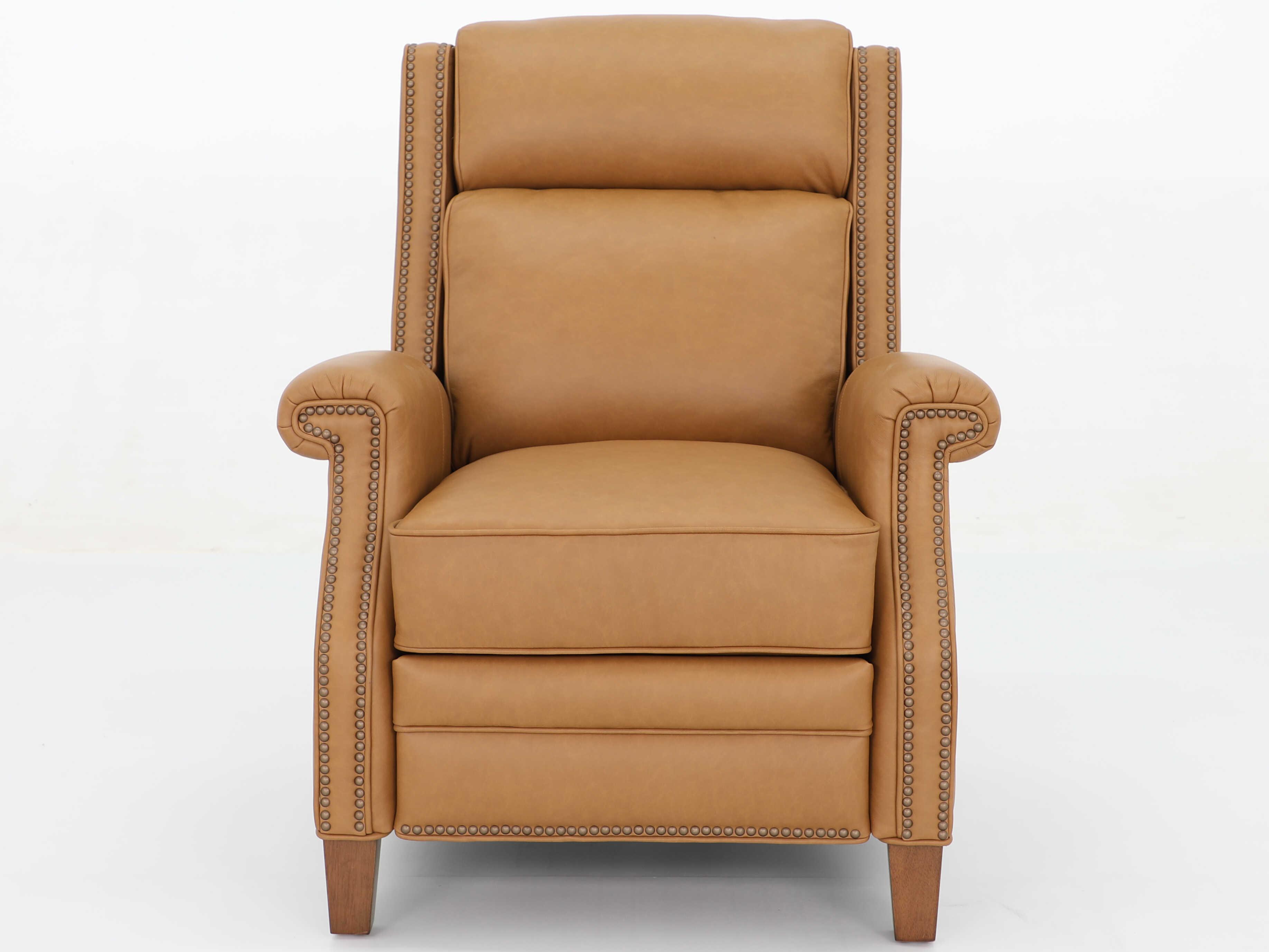 Barcalounger Vintage Barrett Santa Fe Brandy Tan Leather Recliner