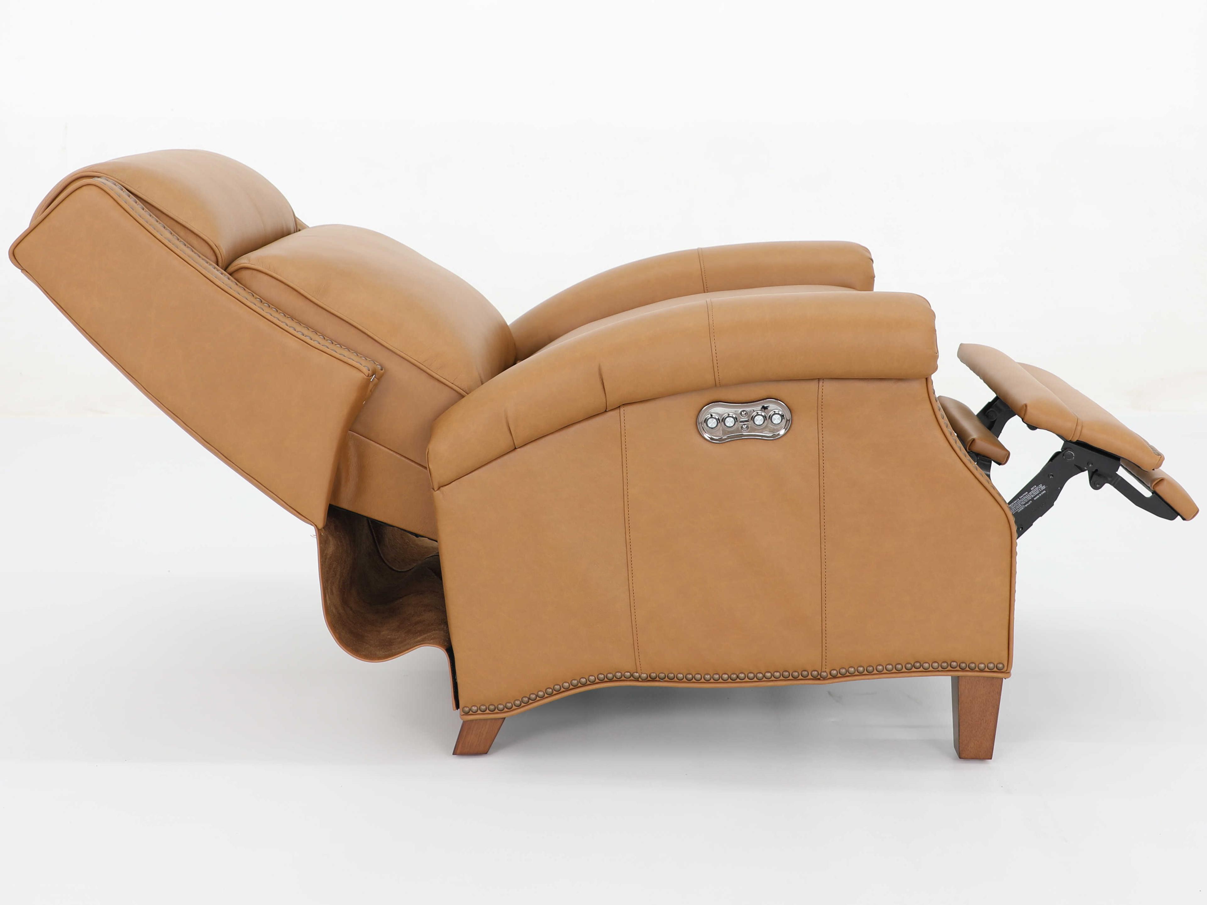 Barcalounger Vintage Barrett Santa Fe Brandy Tan Leather Recliner