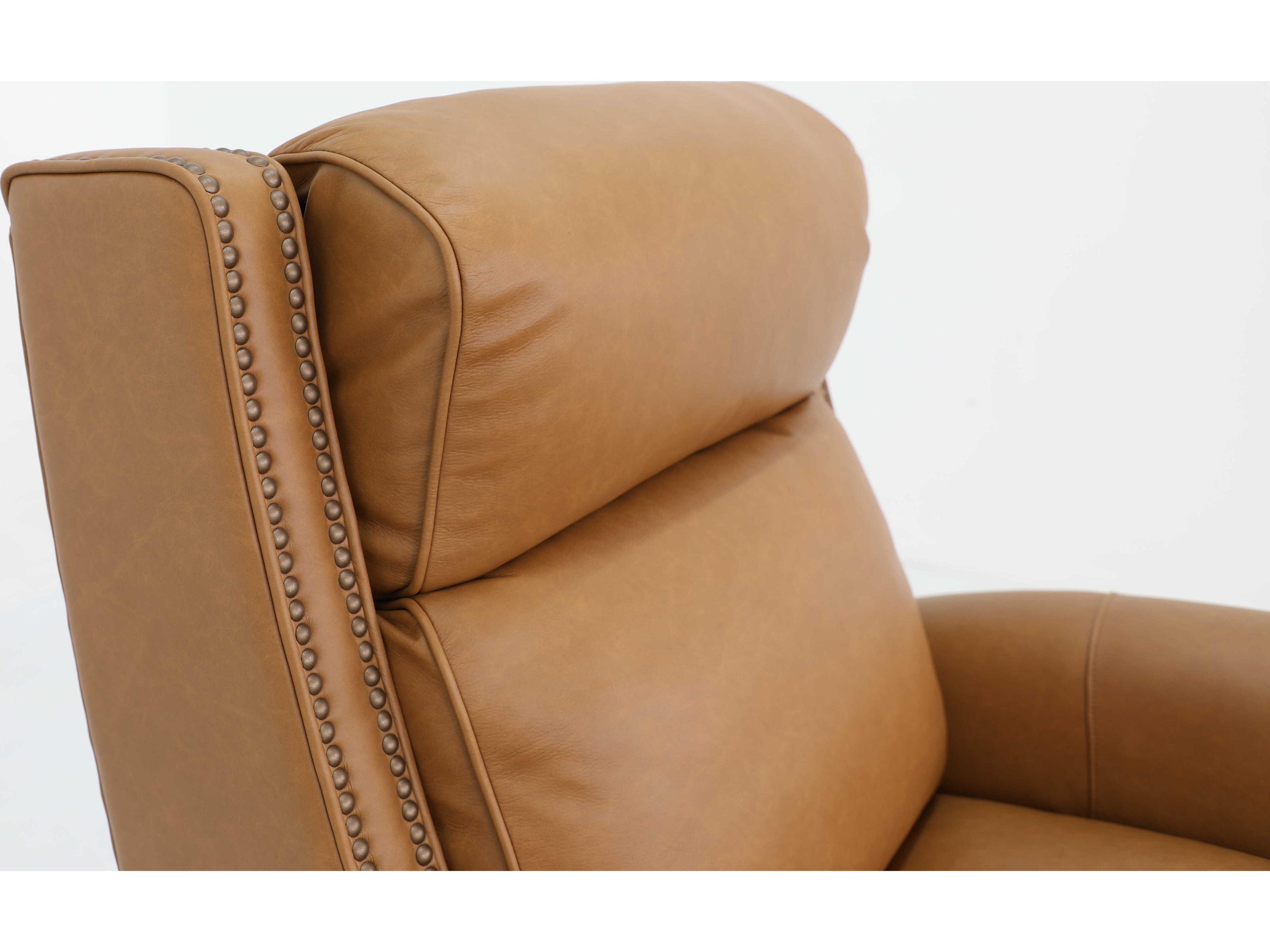 Barcalounger Vintage Barrett Santa Fe Brandy Tan Leather Recliner