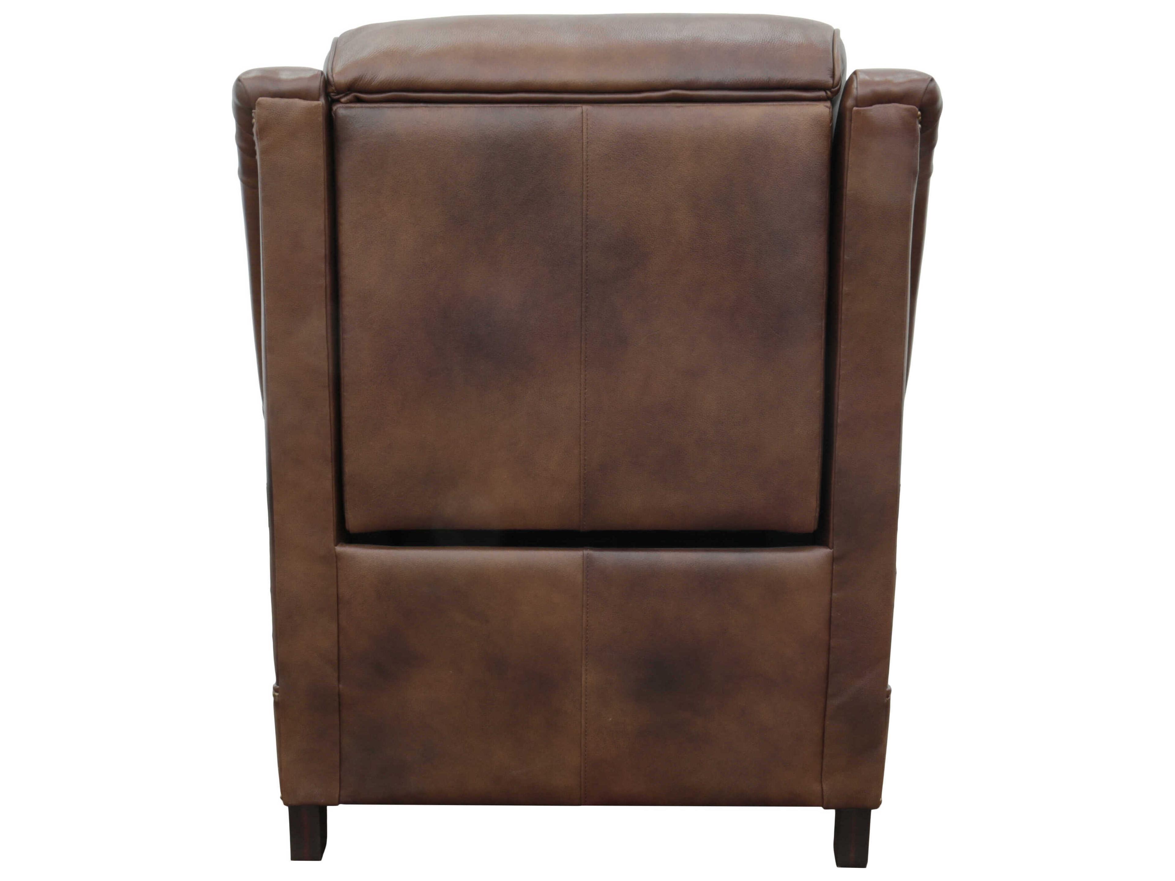 Barcalounger Vintage Warrendale Worthington Cognac Brown Leather Recliner