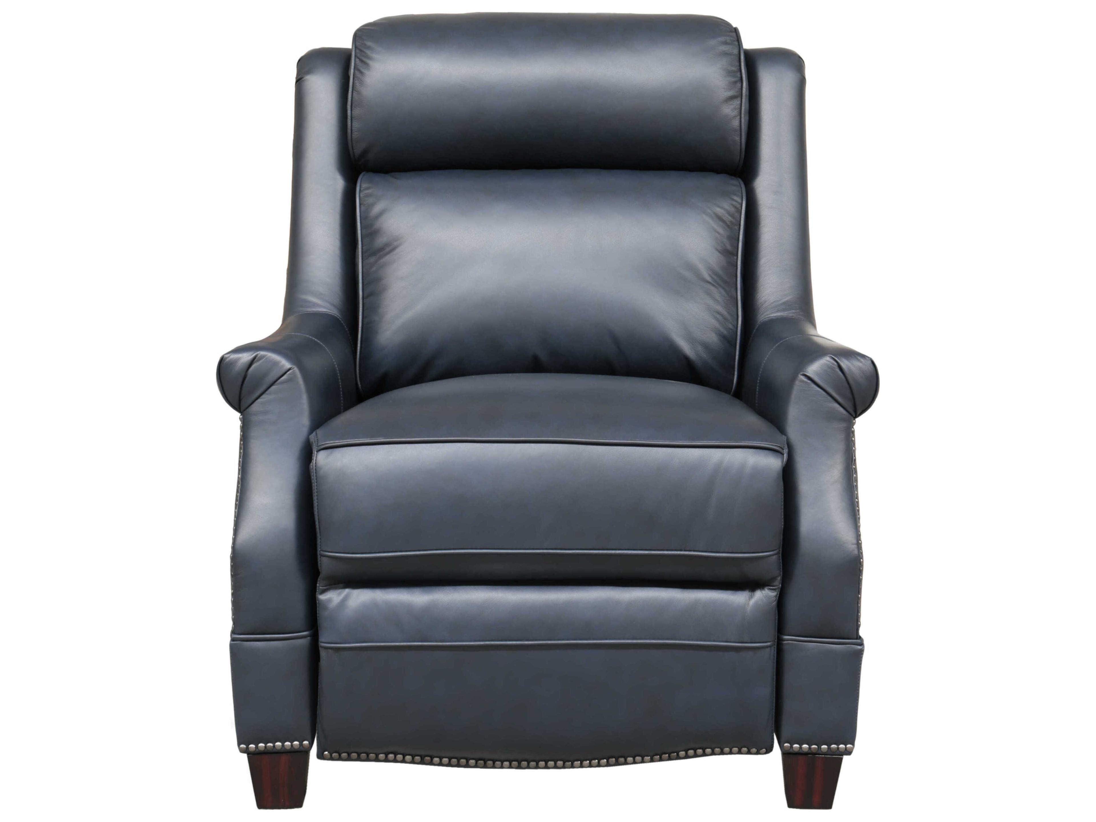 Barcalounger Vintage Warrendale Shoreham Blue Leather Recliner
