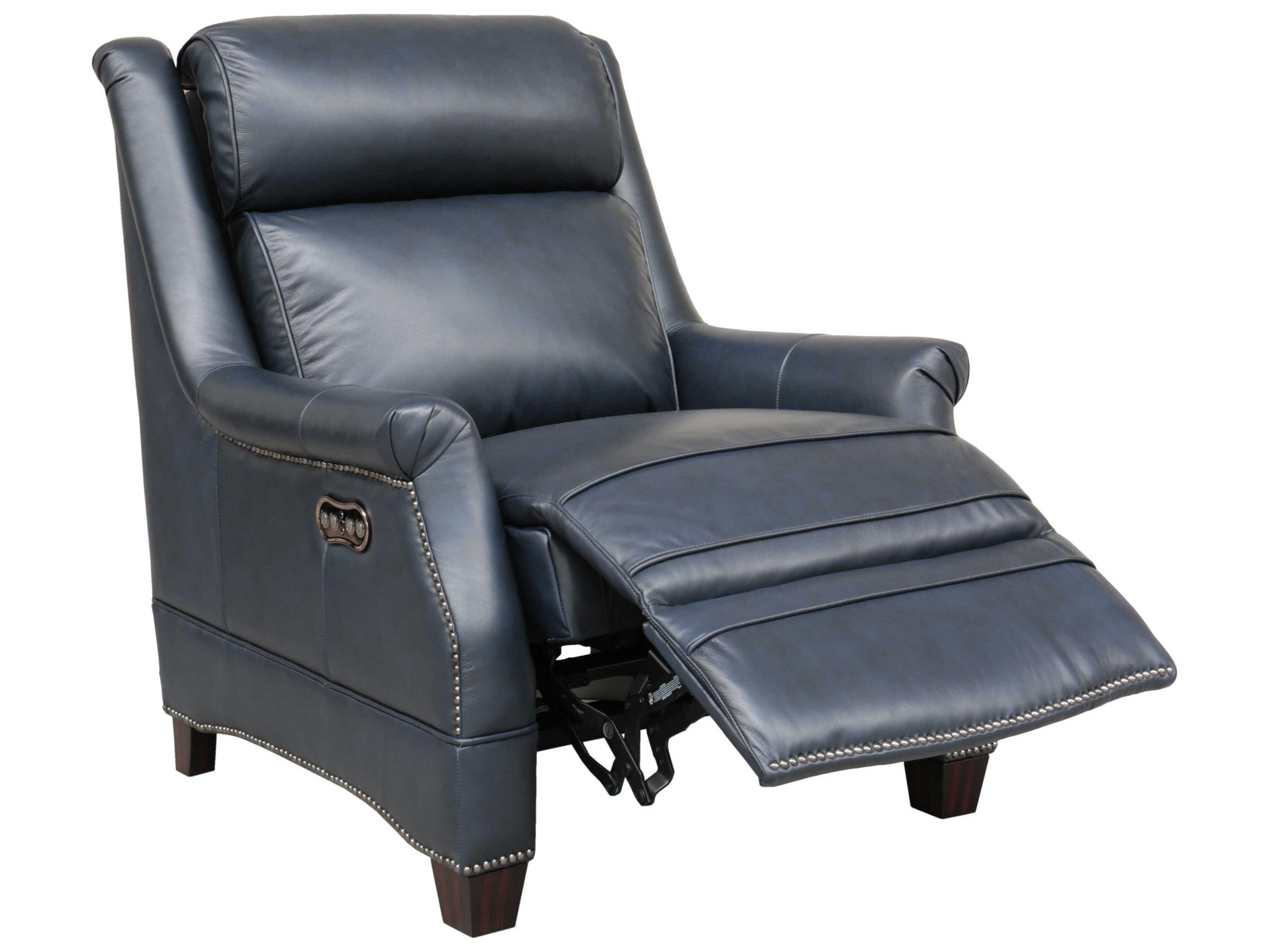 Barcalounger Vintage Warrendale Shoreham Blue Leather Recliner