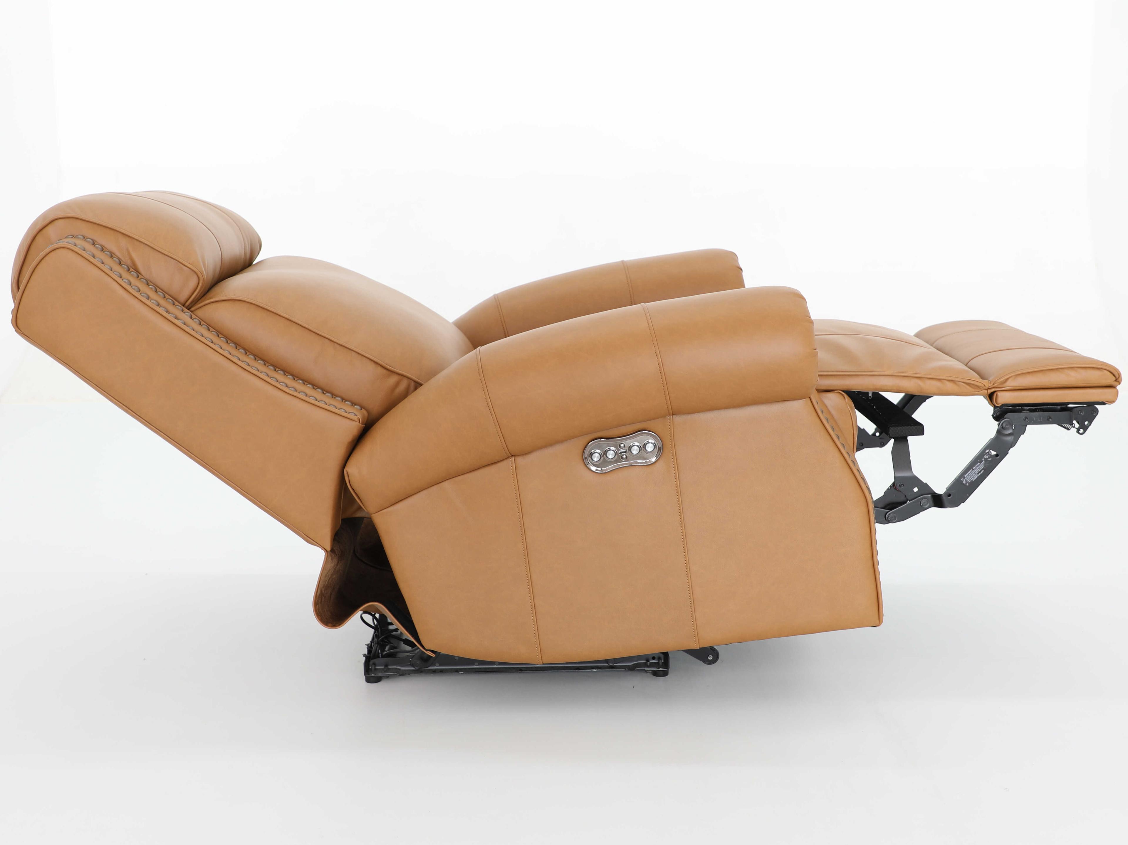 Barcalounger Vintage Blair Big & Tall Santa Fe Brandy Tan Leather Recliner