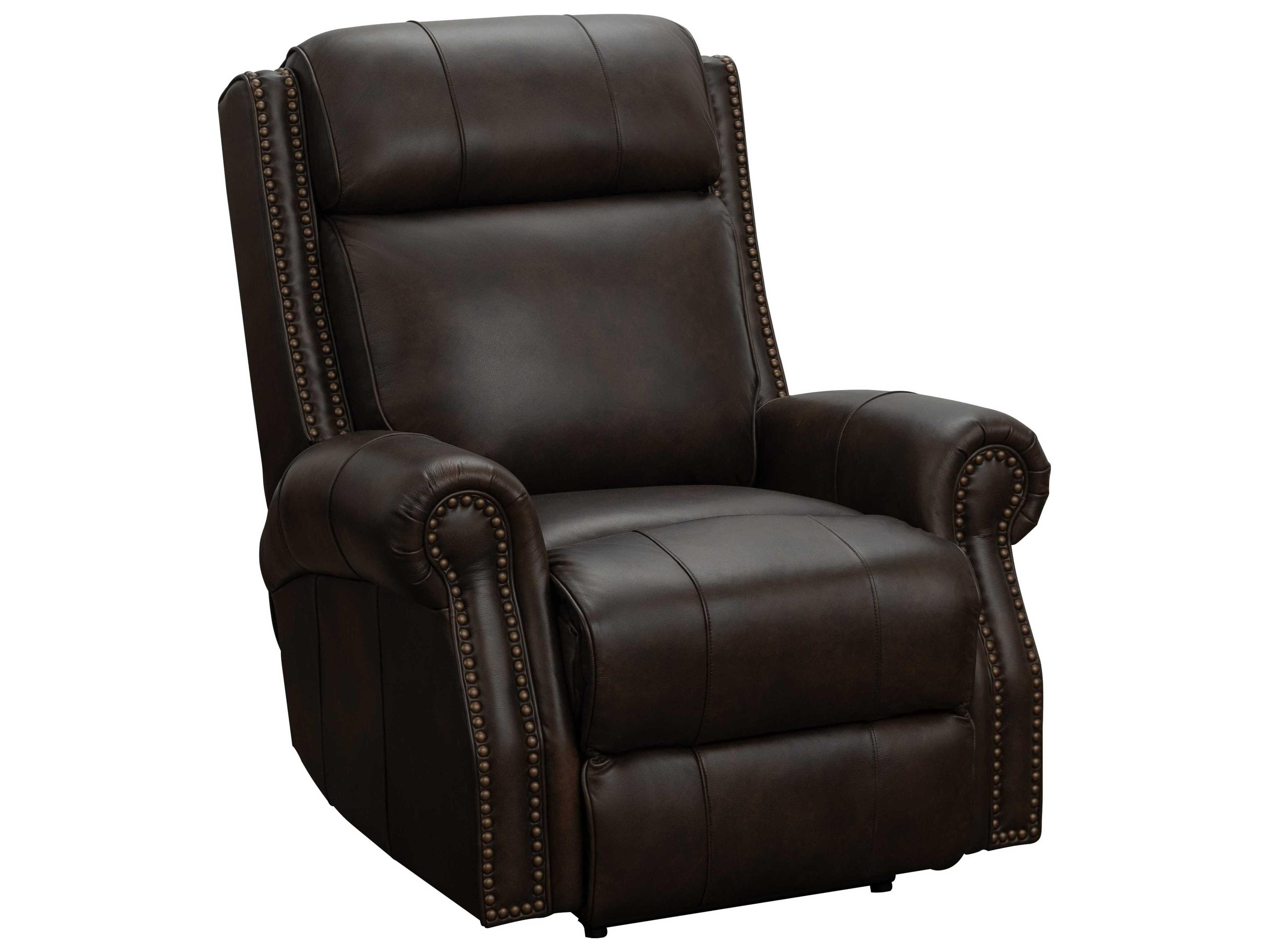 Barcalounger Vintage Blair Big & Tall Ashford Walnut Brown Leather Recliner