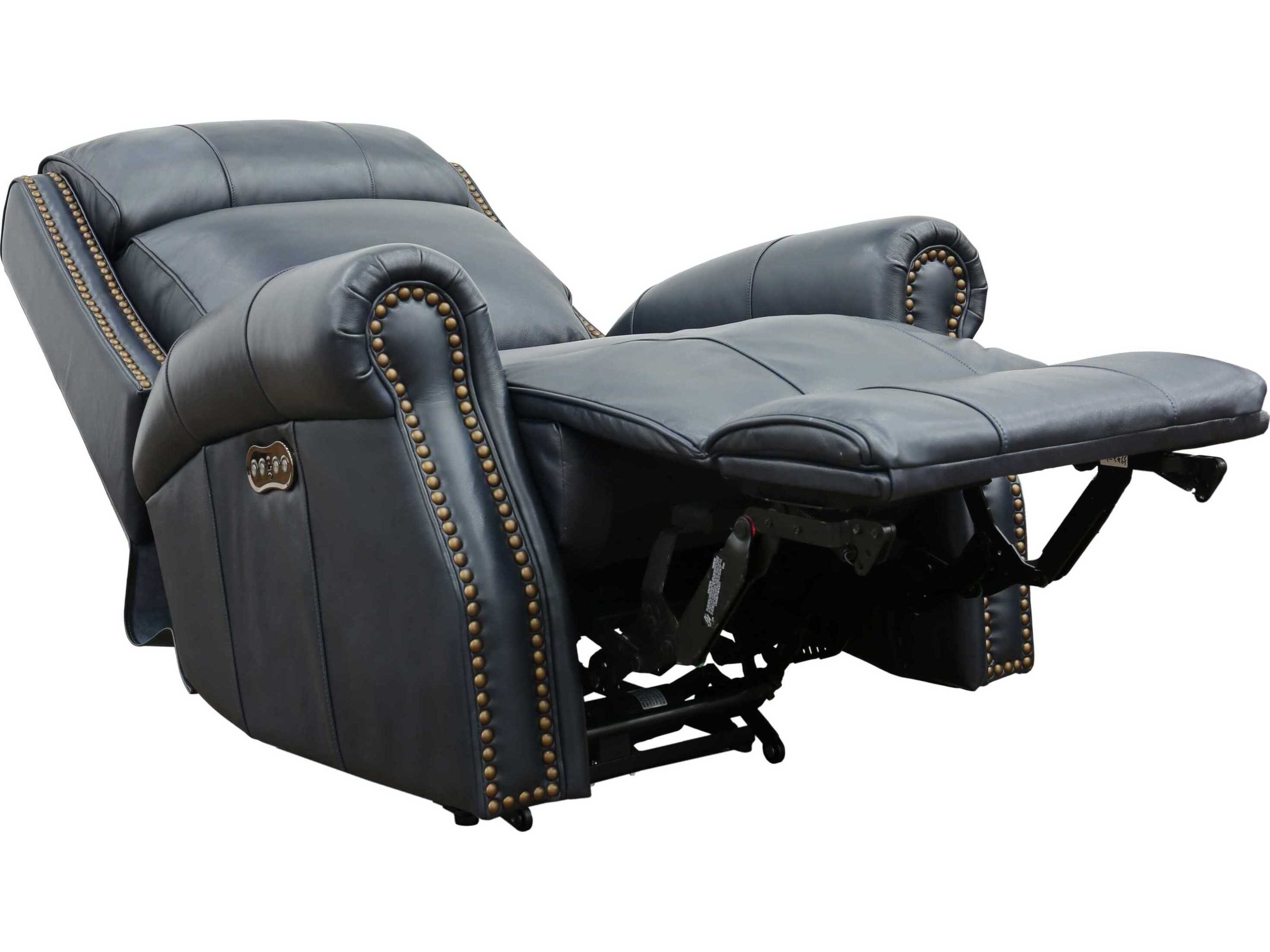 Barcalounger Vintage Blair Big & Tall Shoreham Blue Leather Recliner