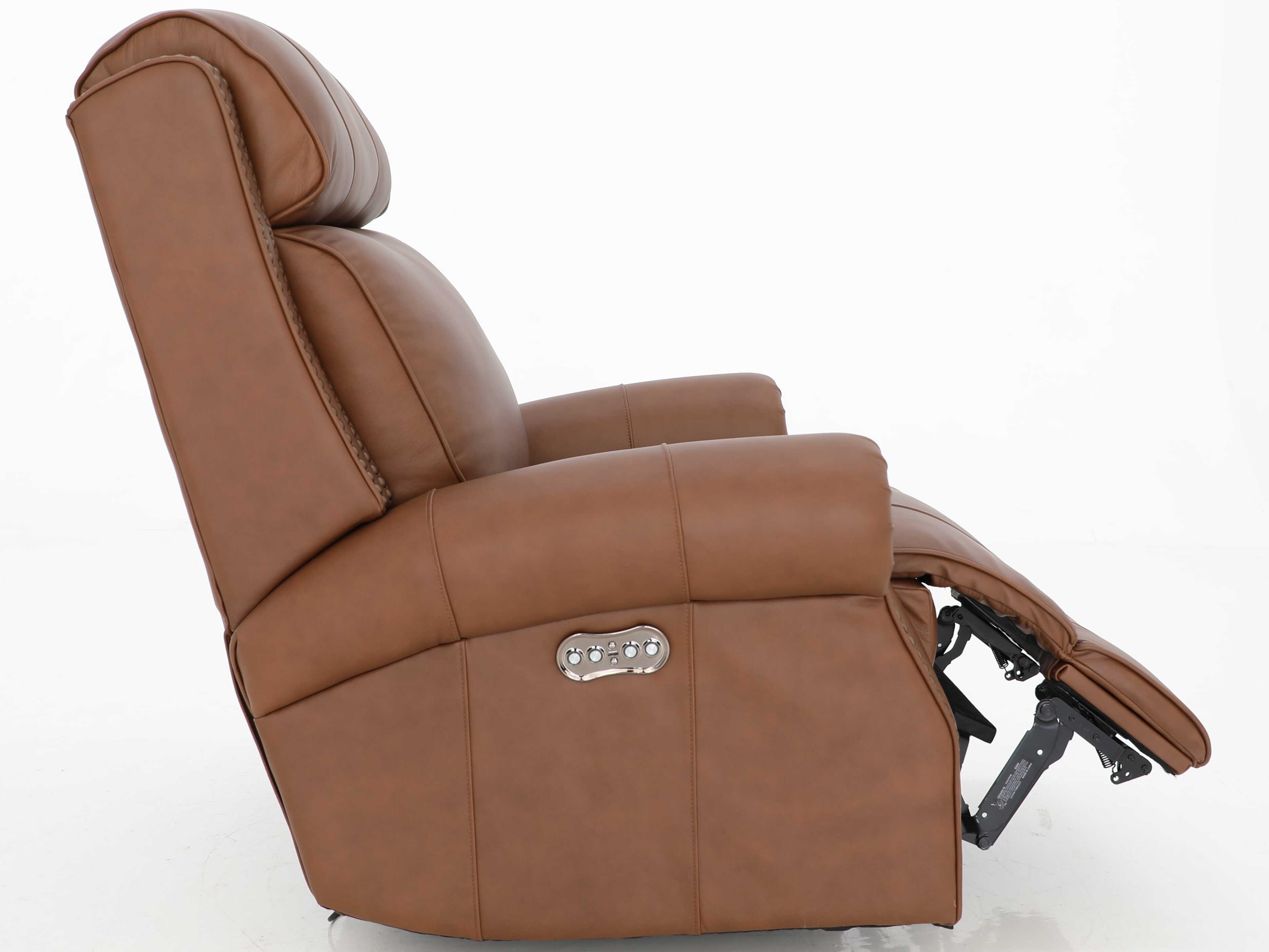 Barcalounger Vintage Blair Big & Tall Dobbs Saddle Brown Leather Recliner