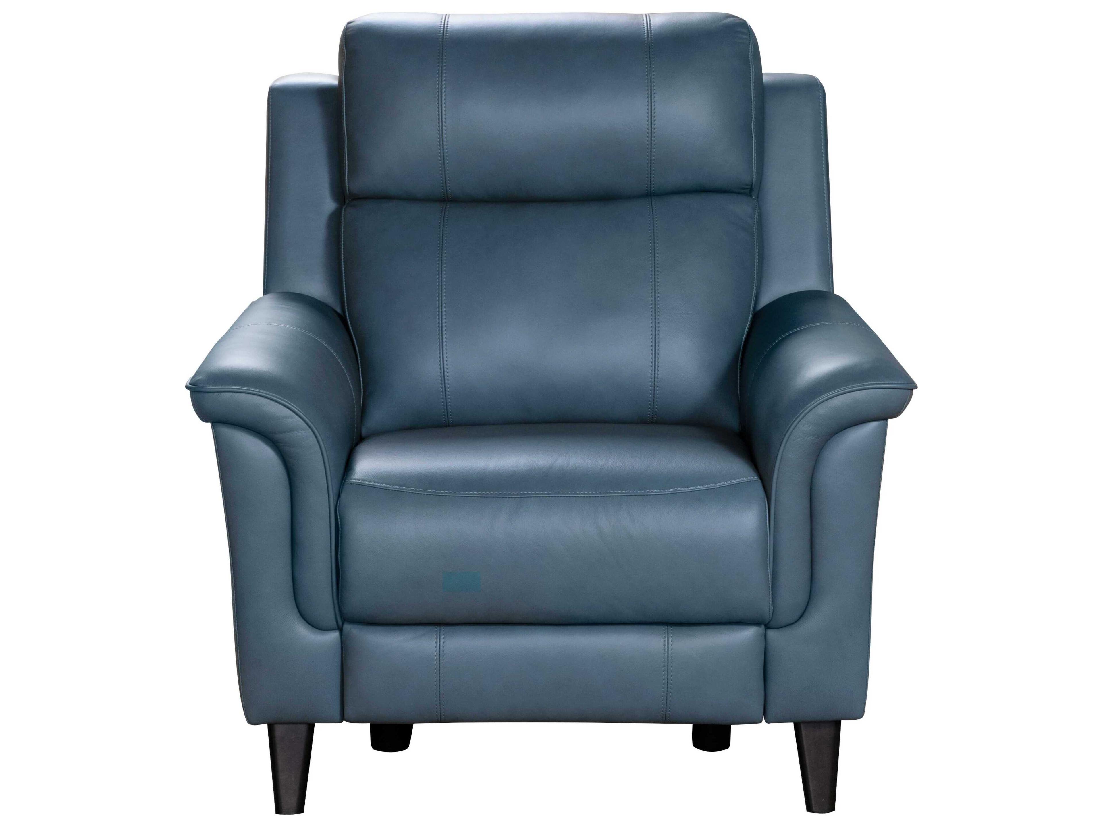 Barcalounger Modern Expressions Kester Masen Bluegray Faux Leather Recliner