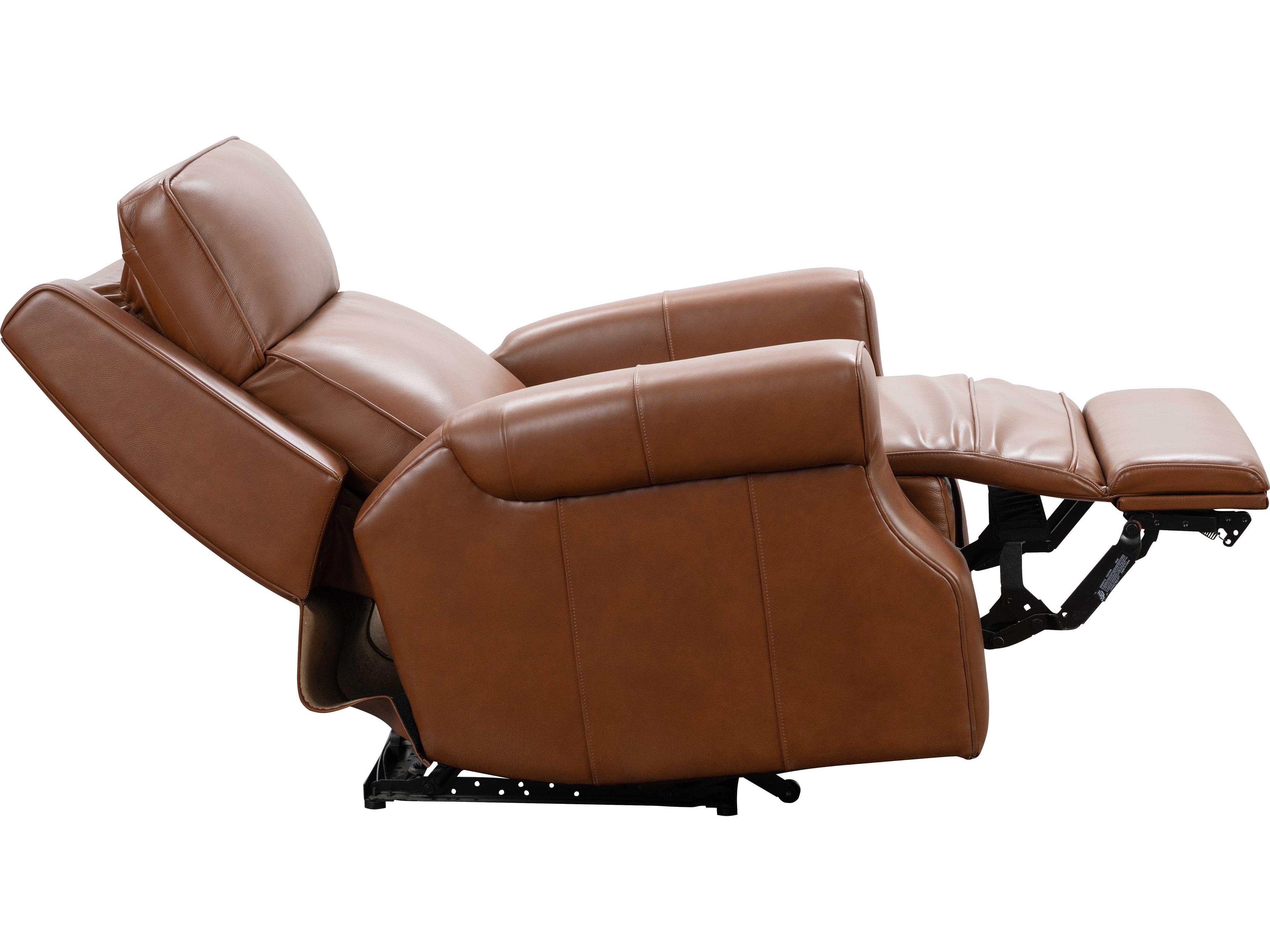 Barcalounger Modern Expressions Durham Colchester Bitters Brown Leather Recliner