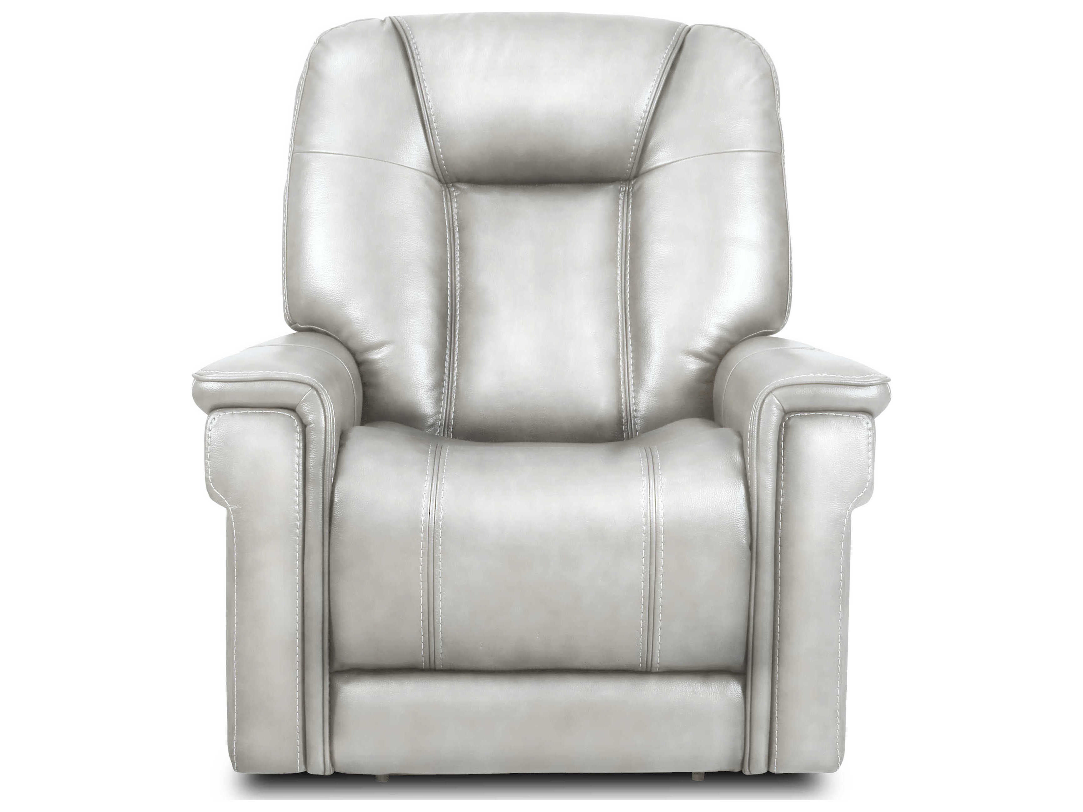 Barcalounger Modern Expressions Sanibel Rainer Dove Silver Faux Leather Recliner