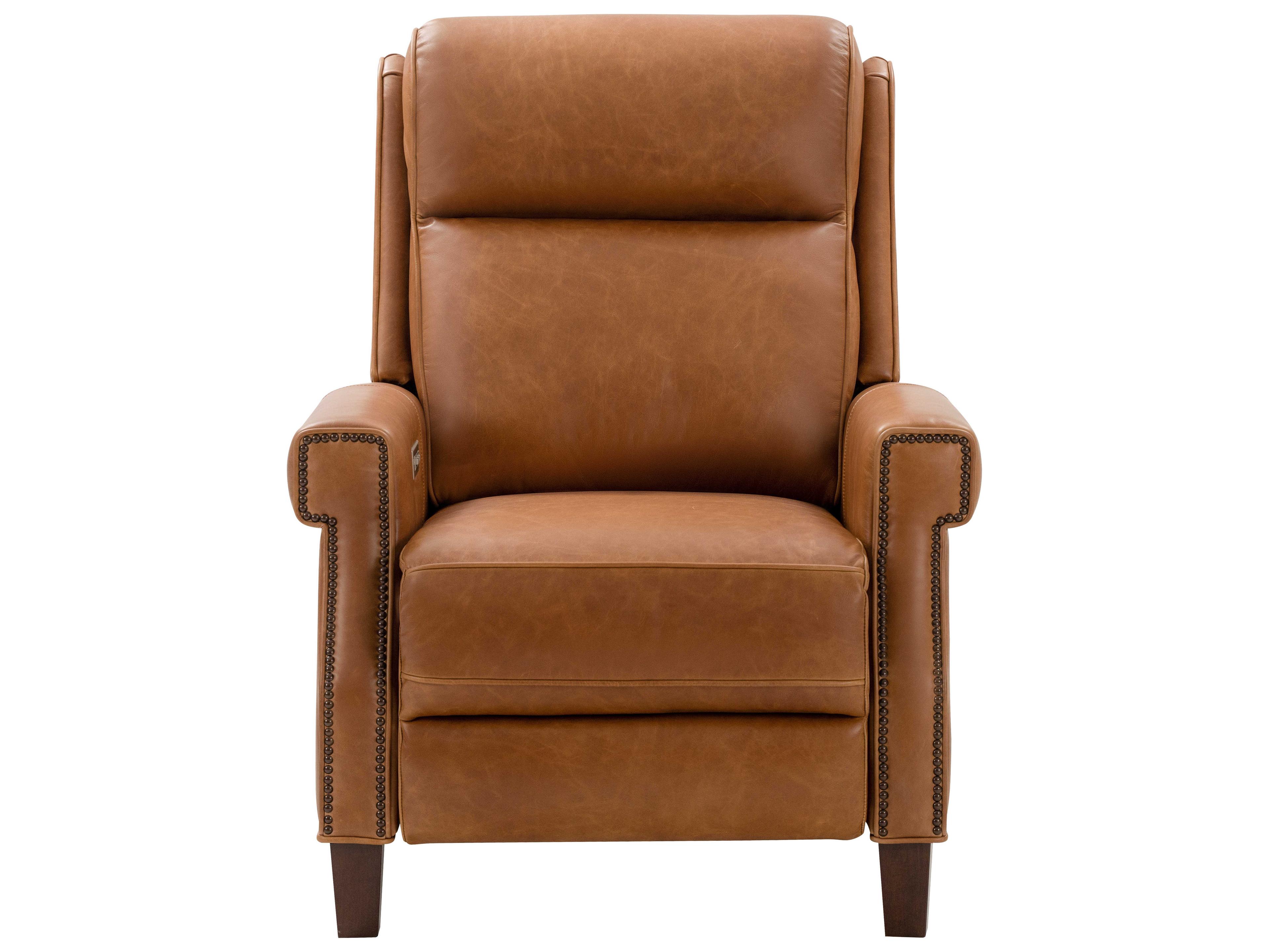 Barcalounger Vintage Byron Chaps Saddle Brown Leather Recliner