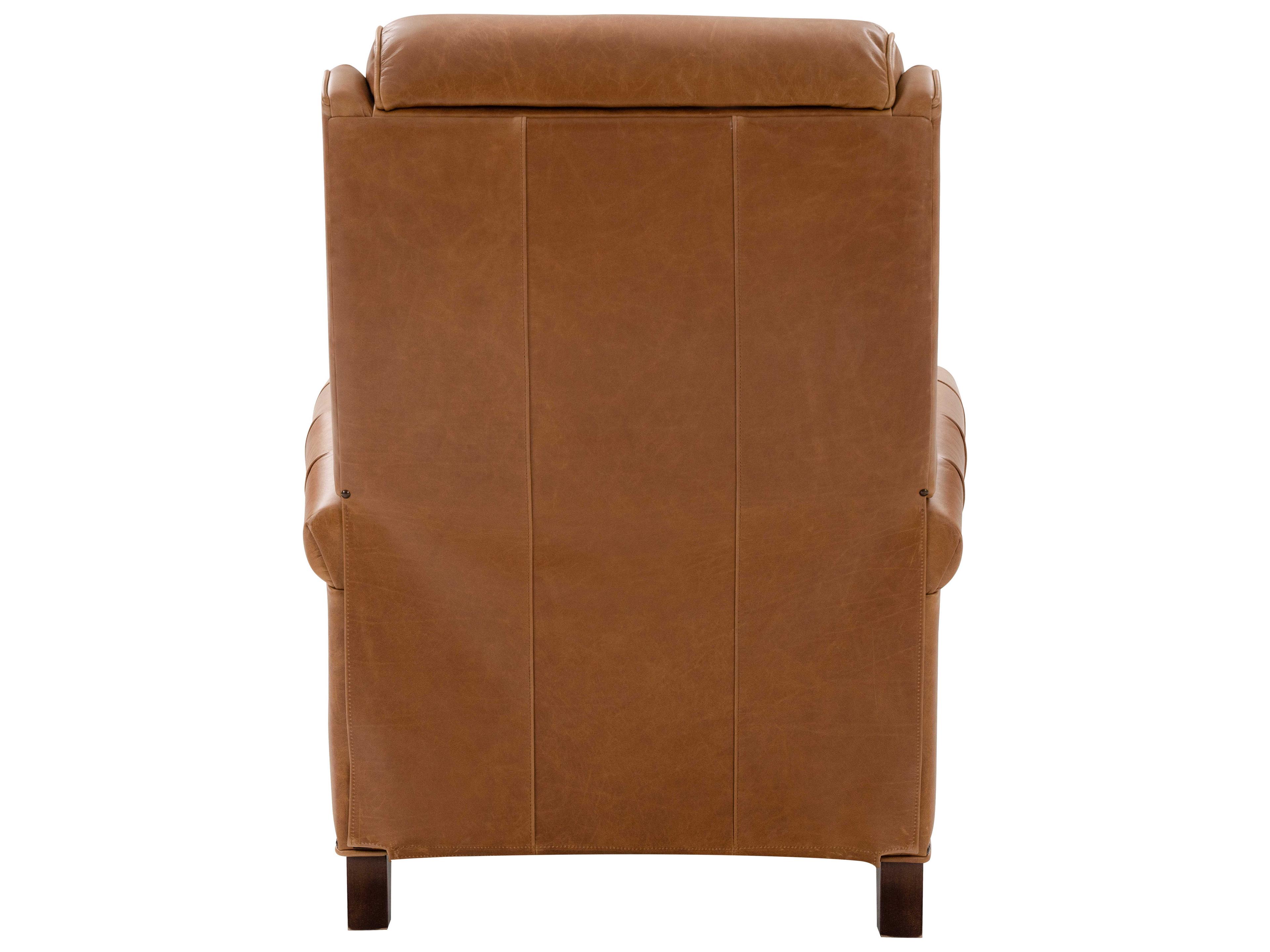Barcalounger Vintage Byron Chaps Saddle Brown Leather Recliner