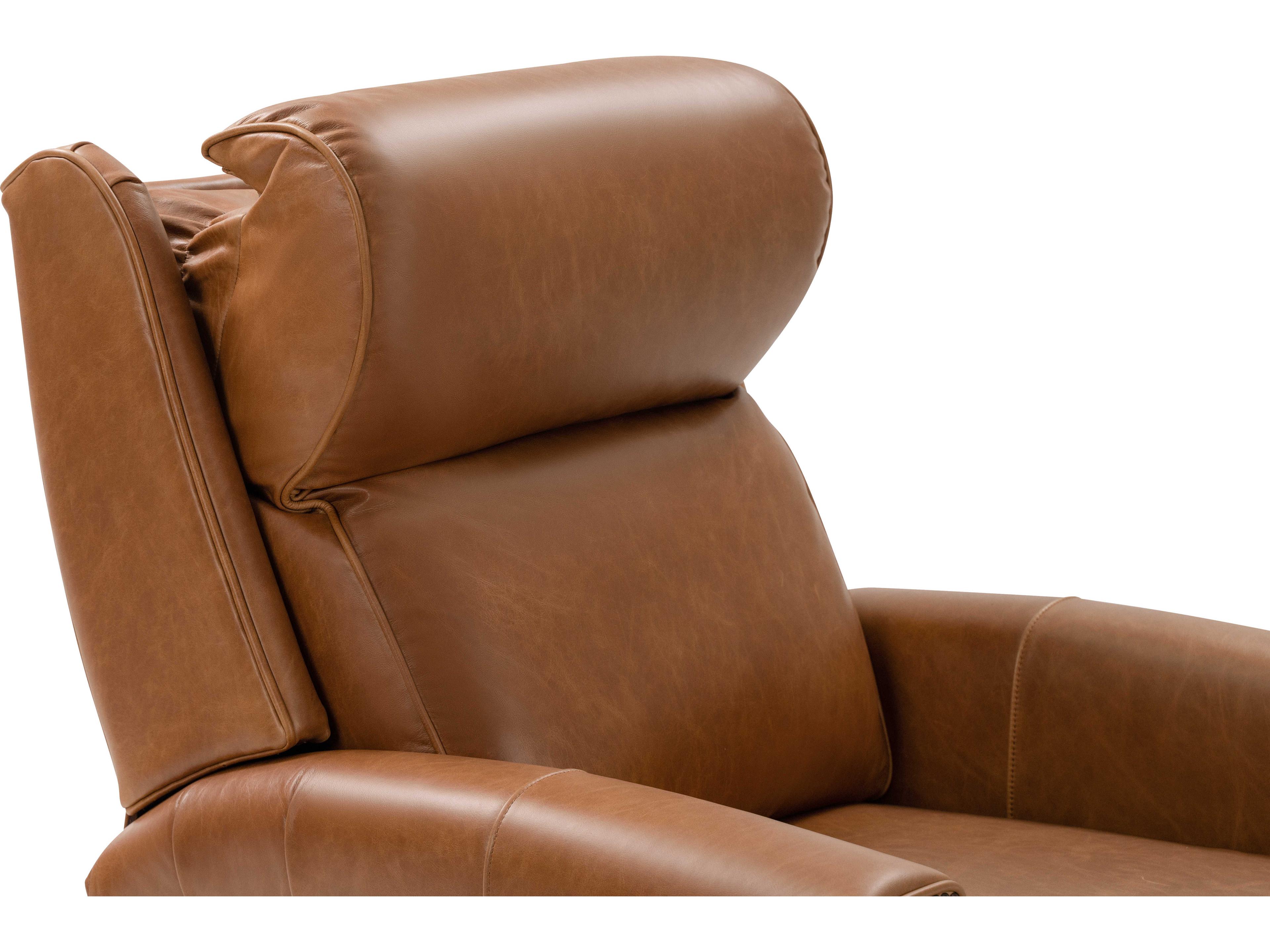 Barcalounger Vintage Byron Chaps Saddle Brown Leather Recliner