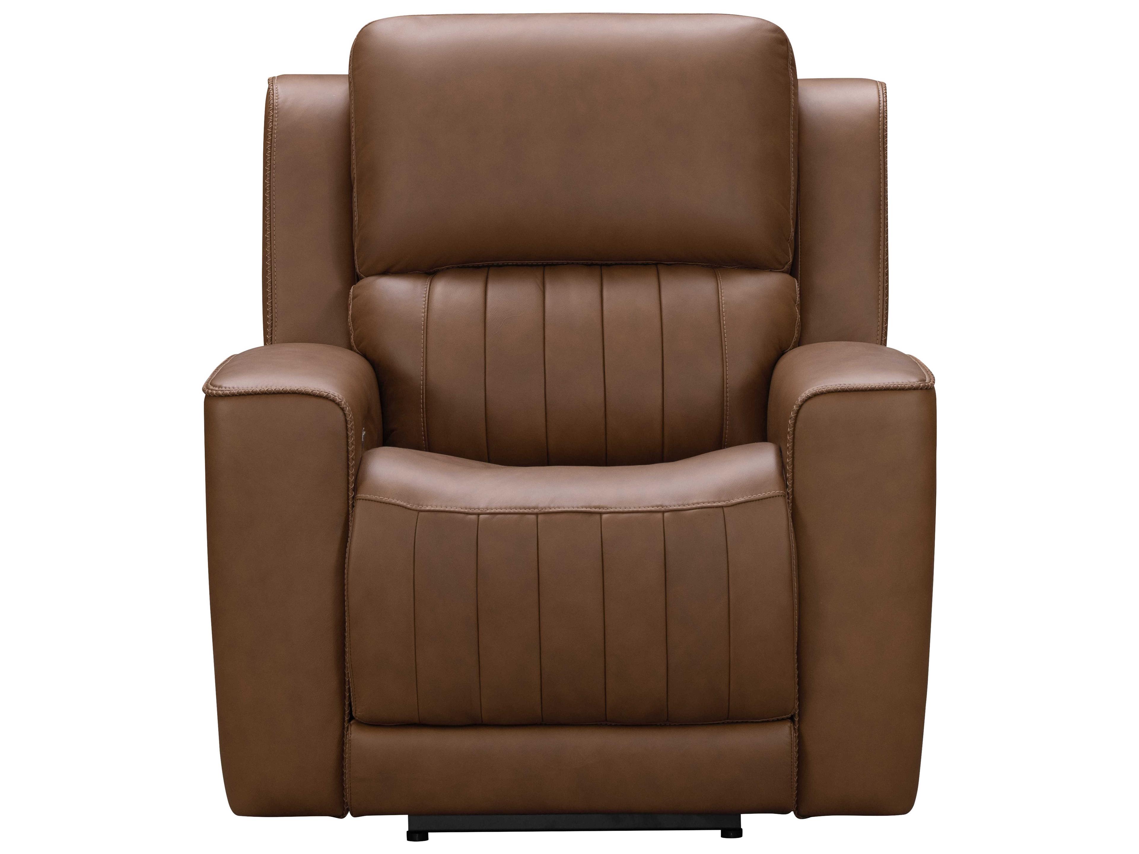 Barcalounger Zero Gravity Pierce Homerun Cinnamon Brown Faux Leather Recliner