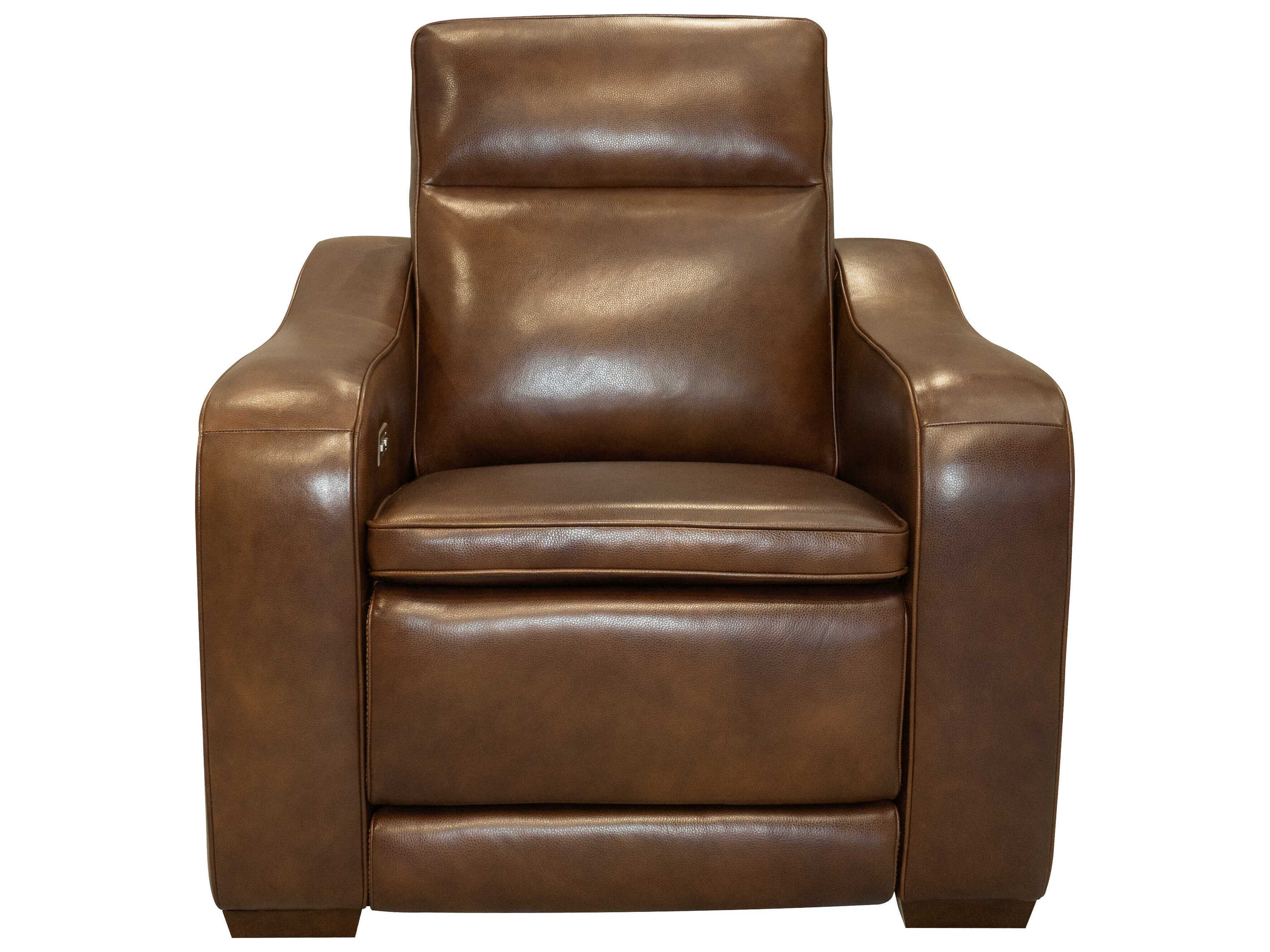 Barcalounger Modern Expressions Grady Lexington Cocoa Brown Faux Leather Recliner
