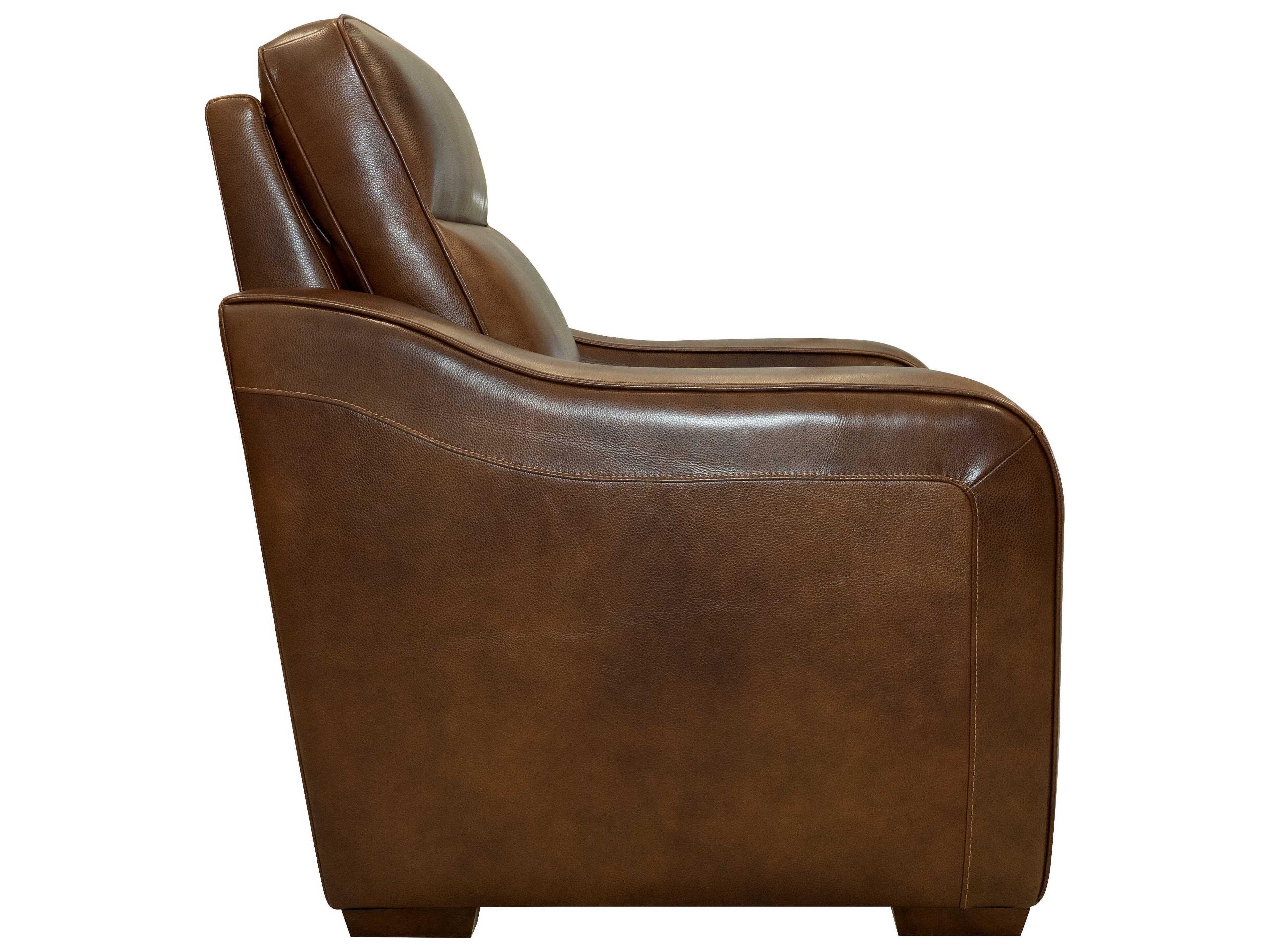 Barcalounger Modern Expressions Grady Lexington Cocoa Brown Faux Leather Recliner