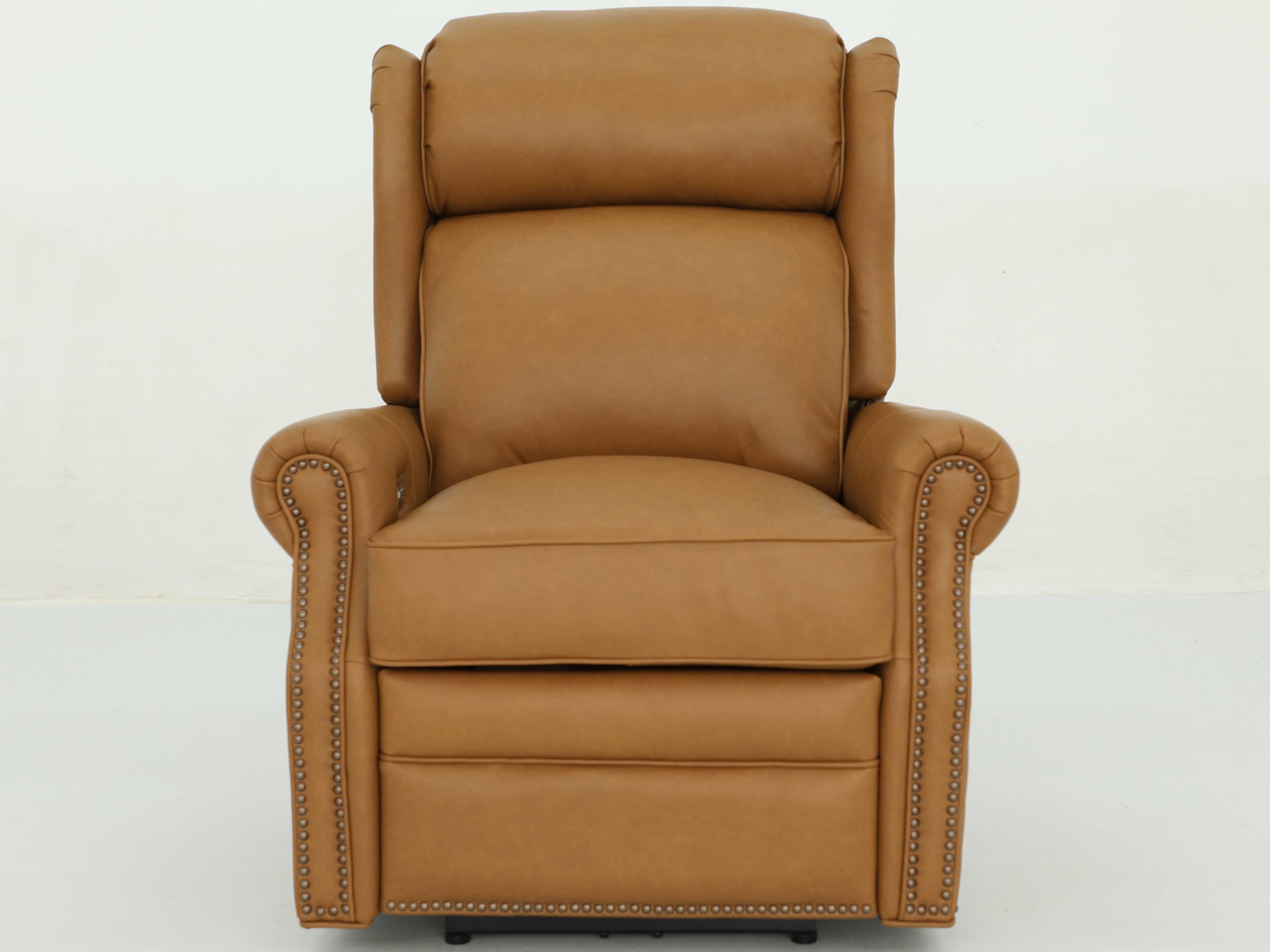 Barcalounger Vintage Gabby Santa Fe Brandy Brown Leather Recliner